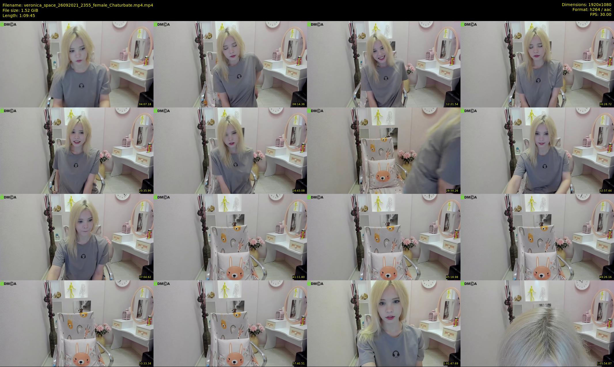 veronica_space — 70 minute Chaturbate female cam show recording, 1080p, Sep 26, 2021
