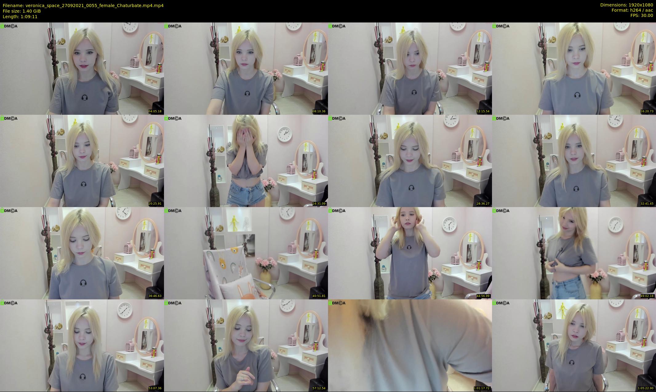 veronica_space — 70 minute Chaturbate female cam show recording, 1080p, Sep 27, 2021