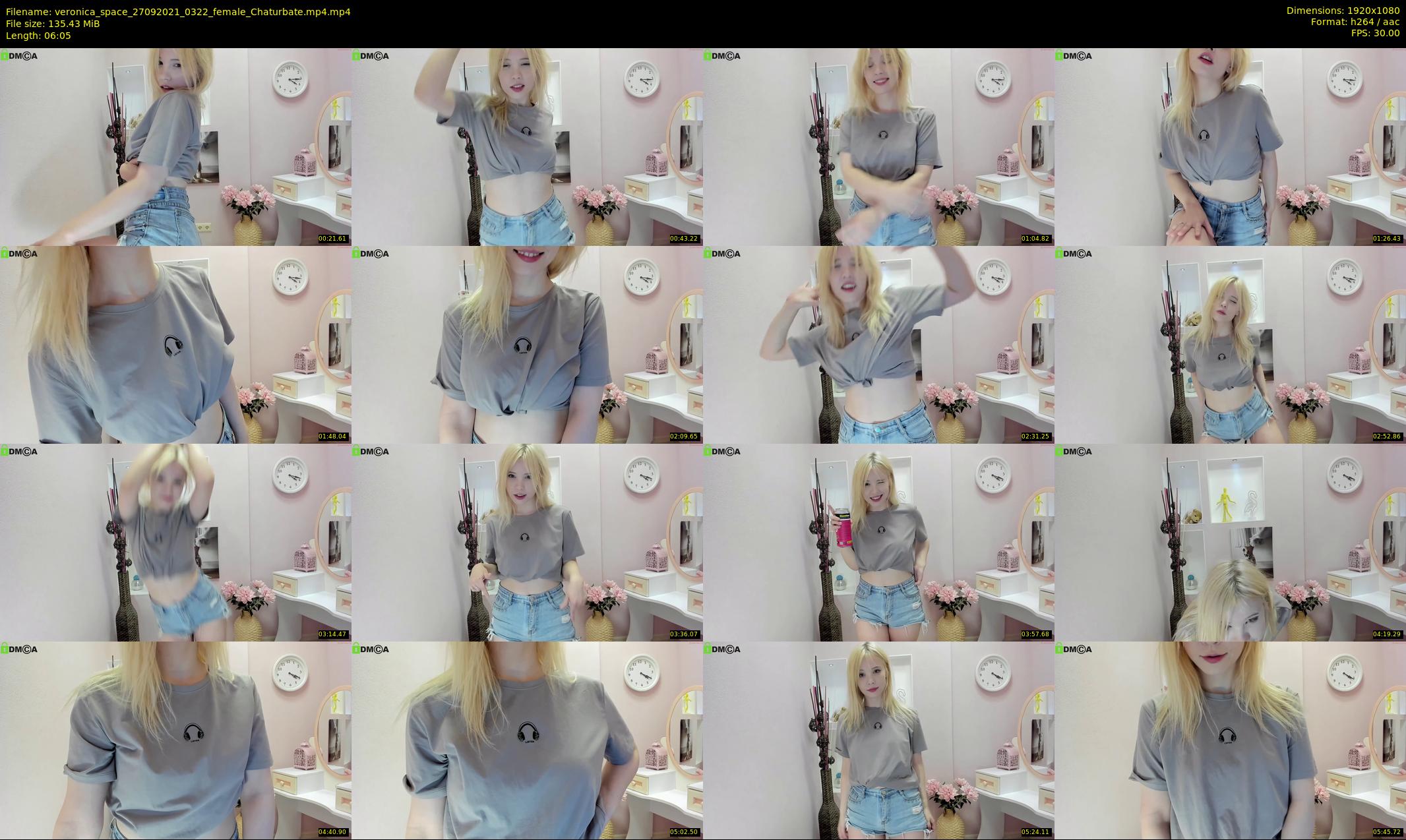 veronica_space — 7 minute Chaturbate female cam show recording, 1080p, Sep 27, 2021