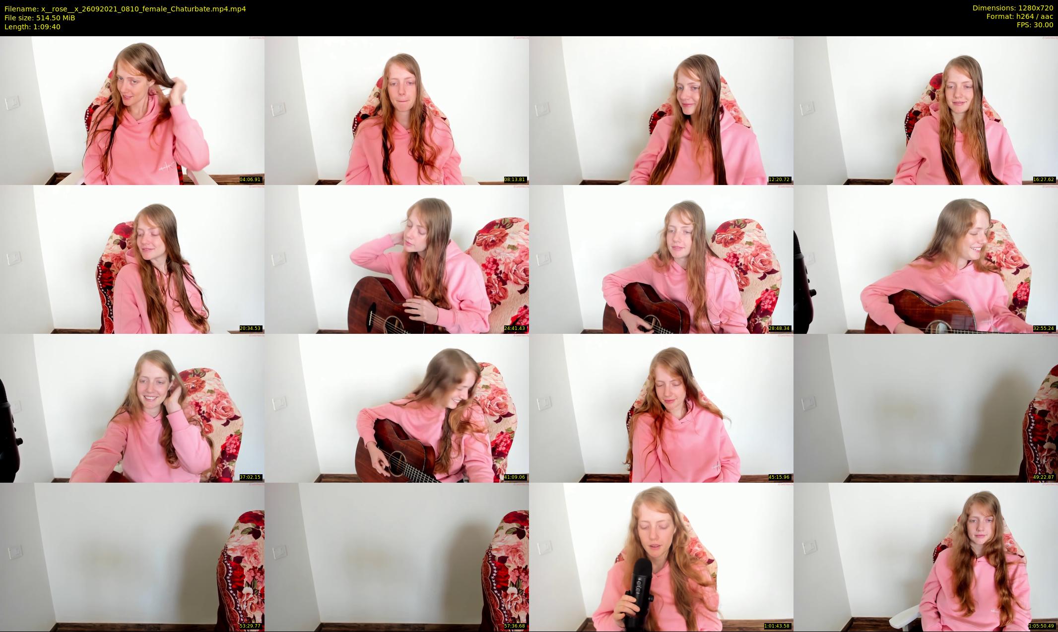 x__rose__x — 70 minute Chaturbate female cam show recording, 720p, Sep 26, 2021