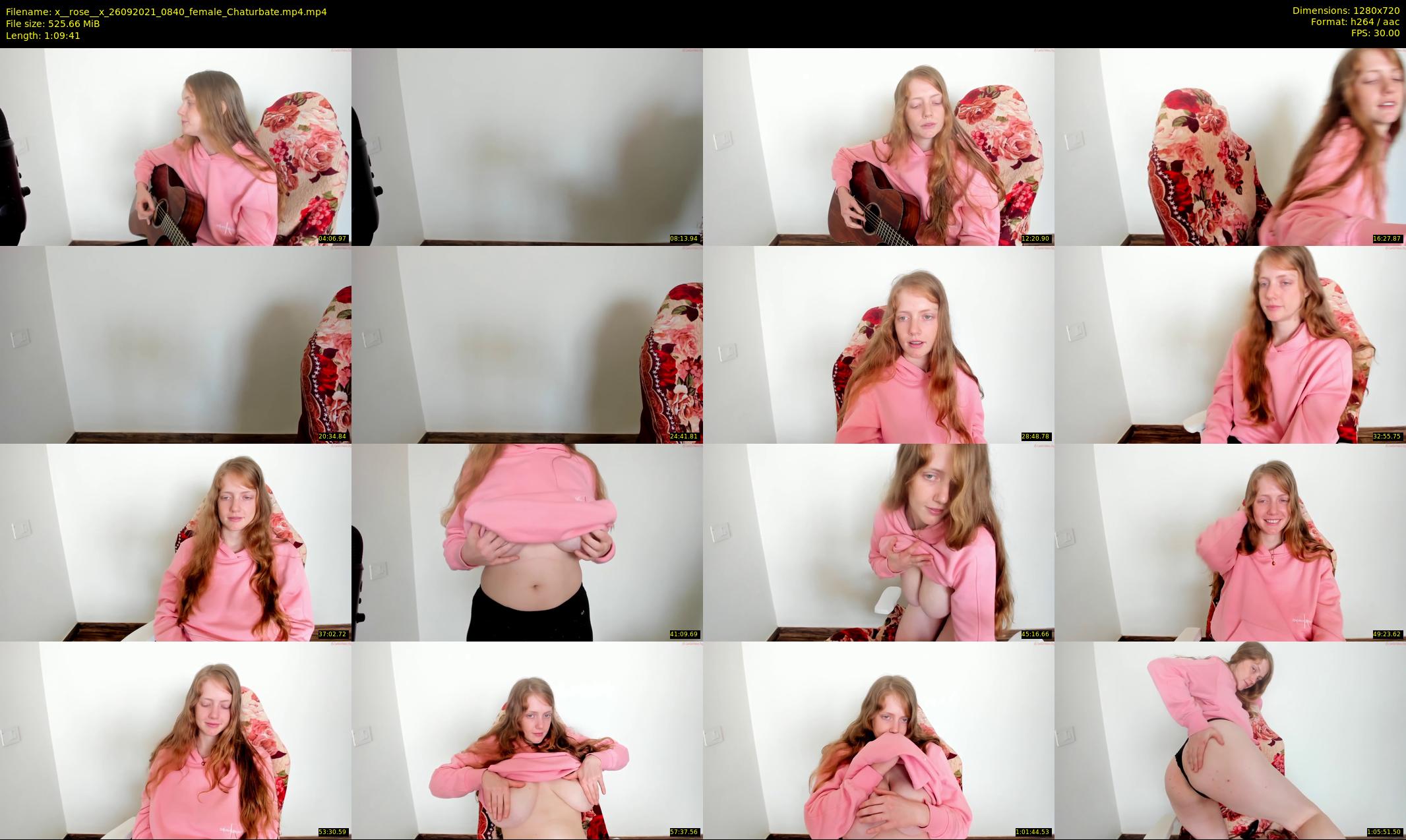 x__rose__x — 70 minute Chaturbate female cam show recording, 720p, Sep 26, 2021