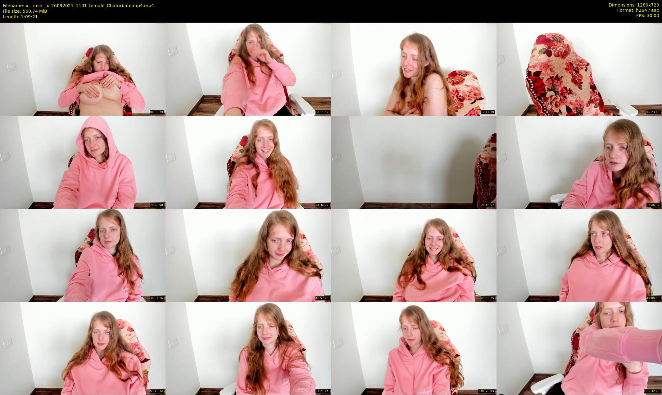 x__rose__x — 70 minute Chaturbate female cam show recording, 720p, Sep 26, 2021