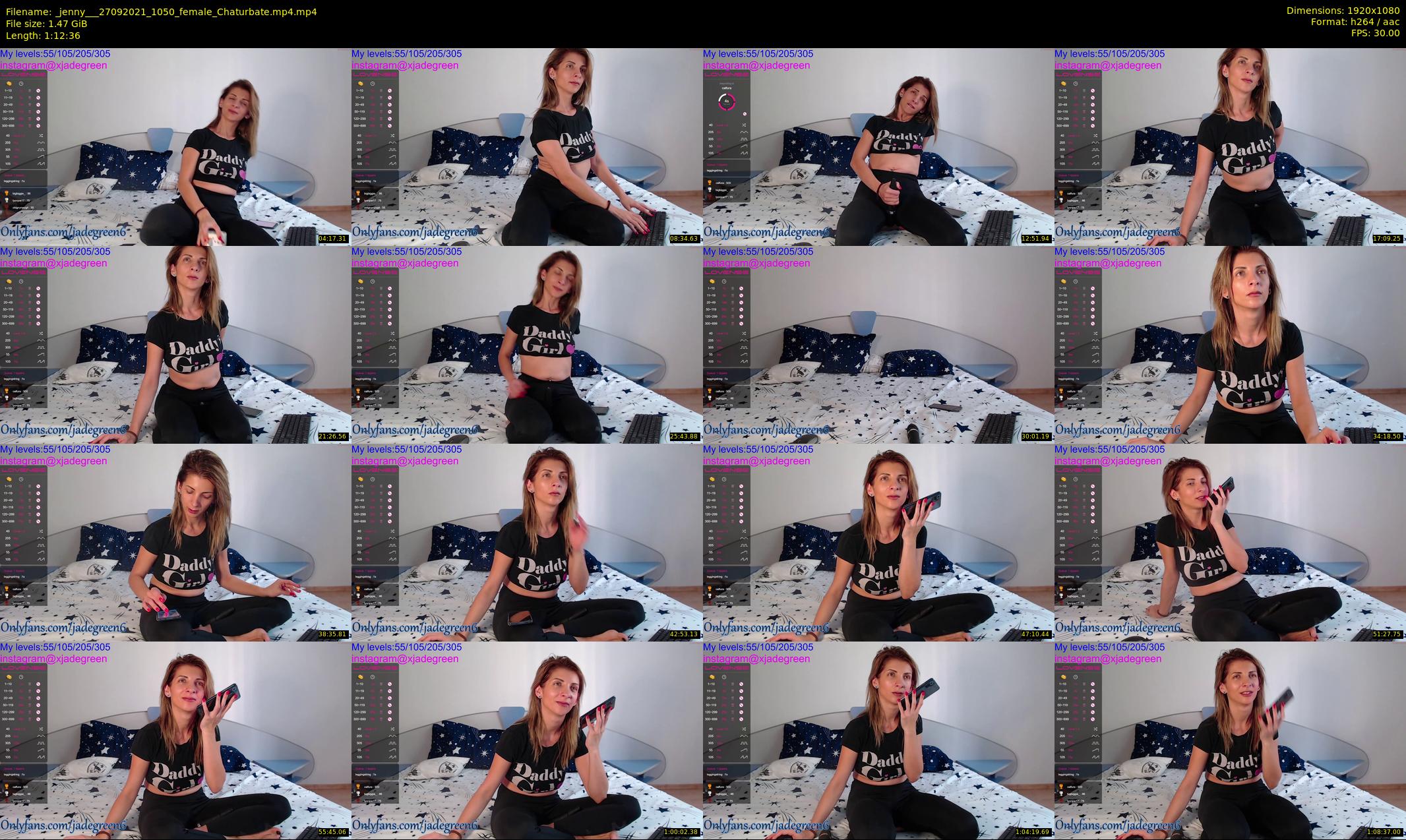 _jenny__ — 73 minute Chaturbate female cam show recording, 1080p, Sep 27, 2021