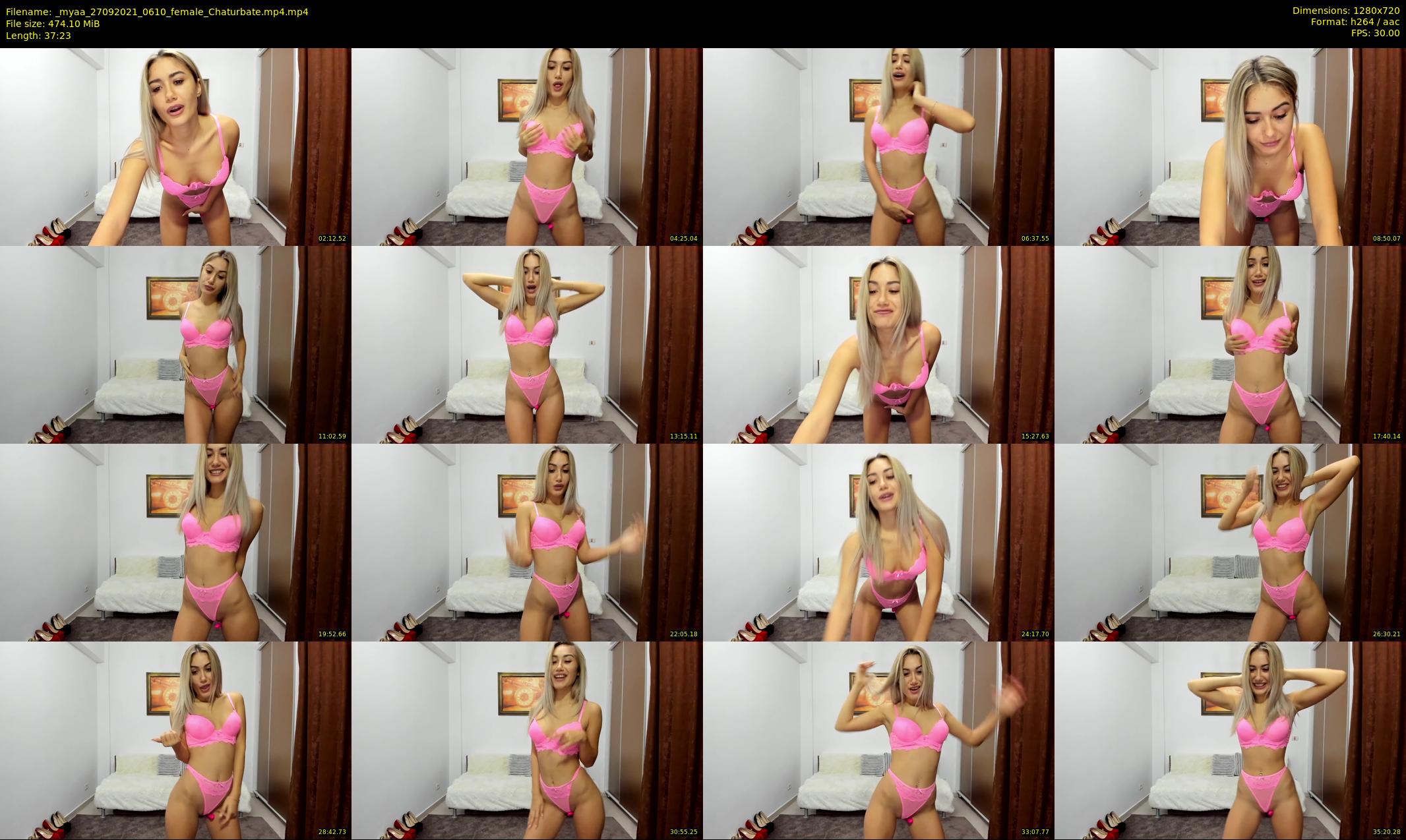 _myaa — 38 minute Chaturbate female cam show recording, 720p, Sep 27, 2021