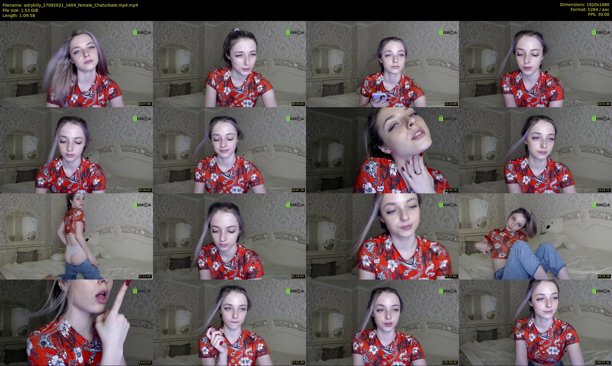 adrykilly — 70 minute Chaturbate female cam show recording, 1080p, Sep 27, 2021