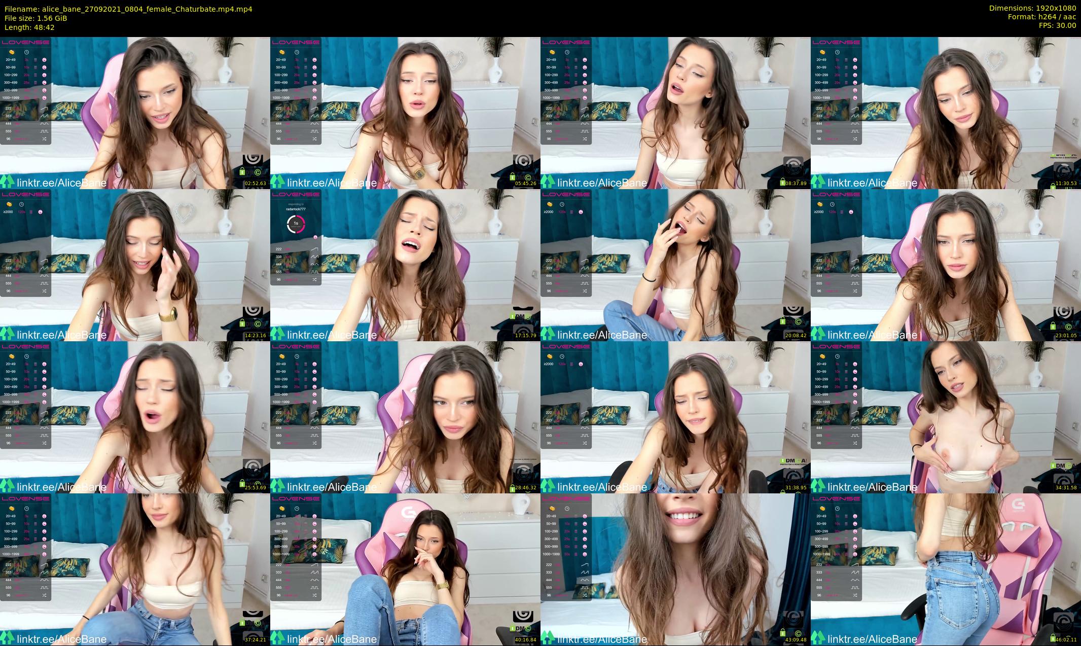 alice_bane — 49 minute Chaturbate female cam show recording, 1080p, Sep 27, 2021