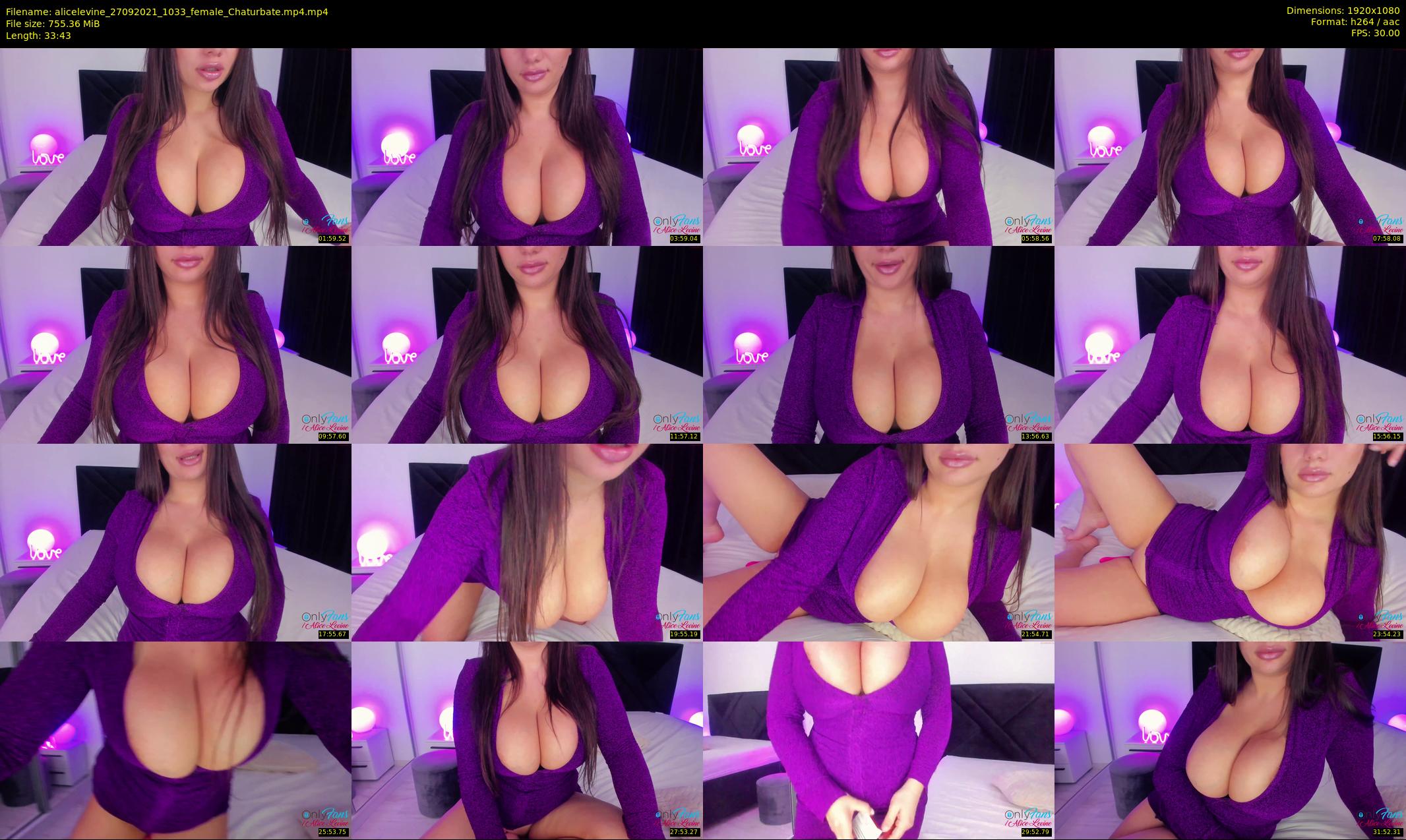 alicelevine — 34 minute Chaturbate female cam show recording, 1080p, Sep 27, 2021