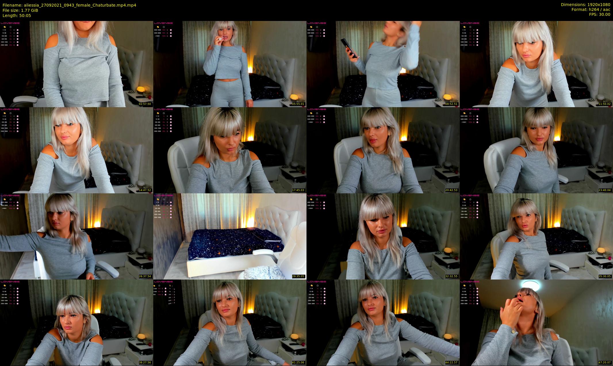aliessia — 51 minute Chaturbate female cam show recording, 1080p, Sep 27, 2021