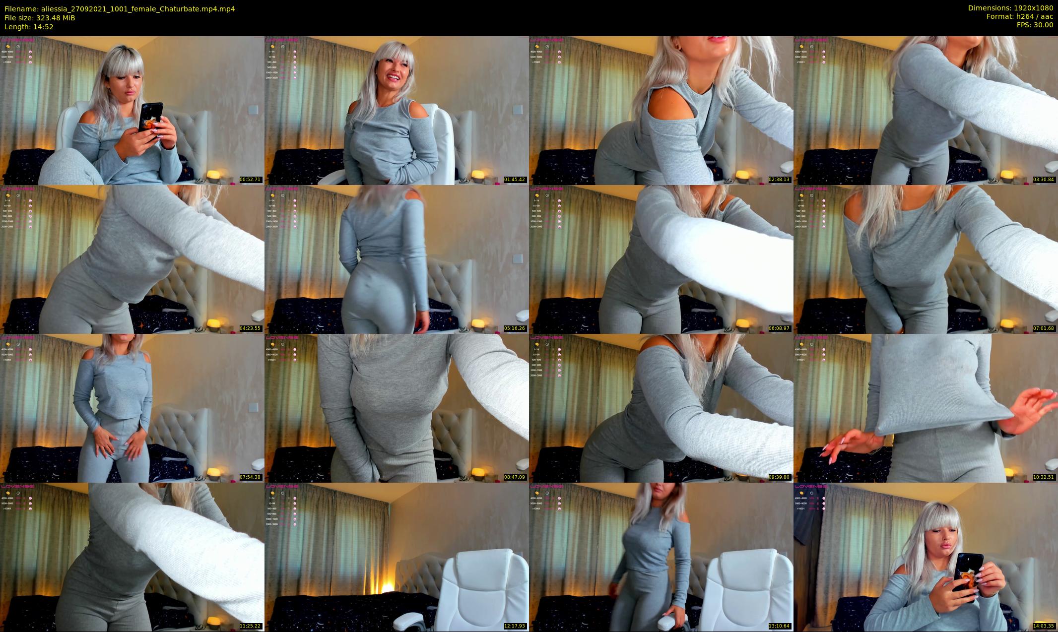 aliessia — 15 minute Chaturbate female cam show recording, 1080p, Sep 27, 2021