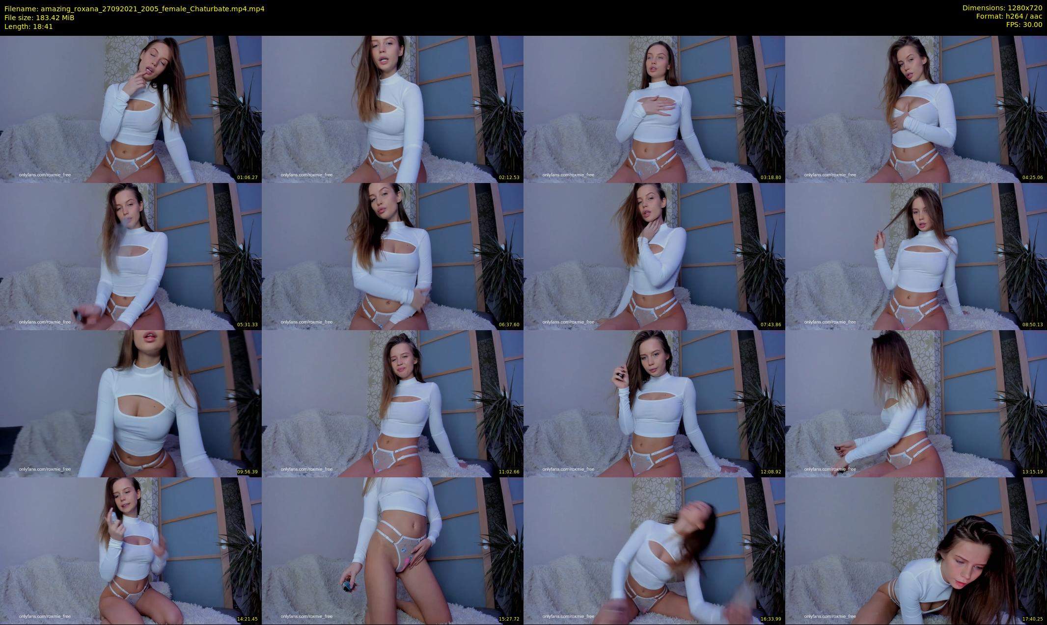 amazing_roxana — 19 minute Chaturbate female cam show recording, 720p, Sep 27, 2021