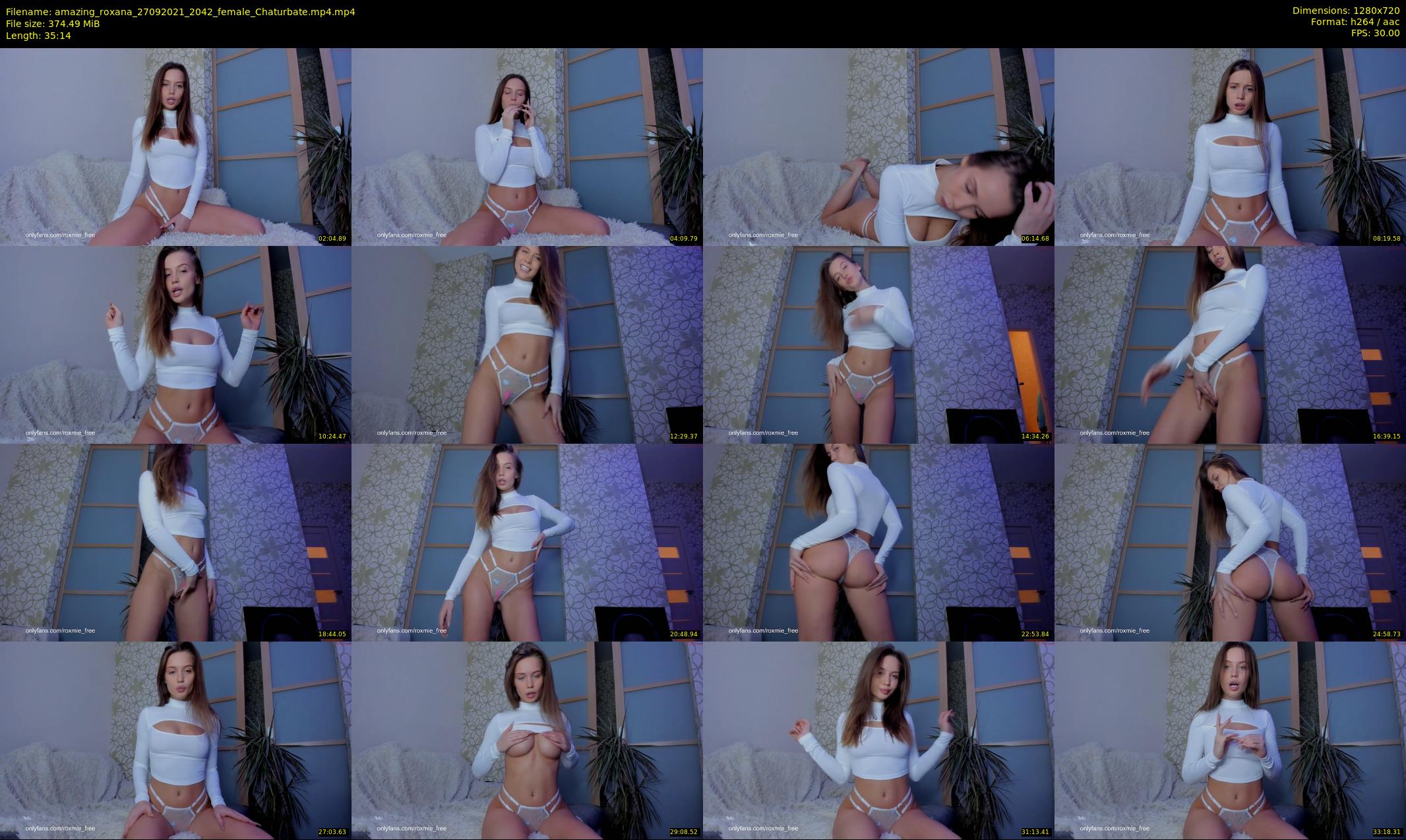 amazing_roxana — 36 minute Chaturbate female cam show recording, 720p, Sep 27, 2021