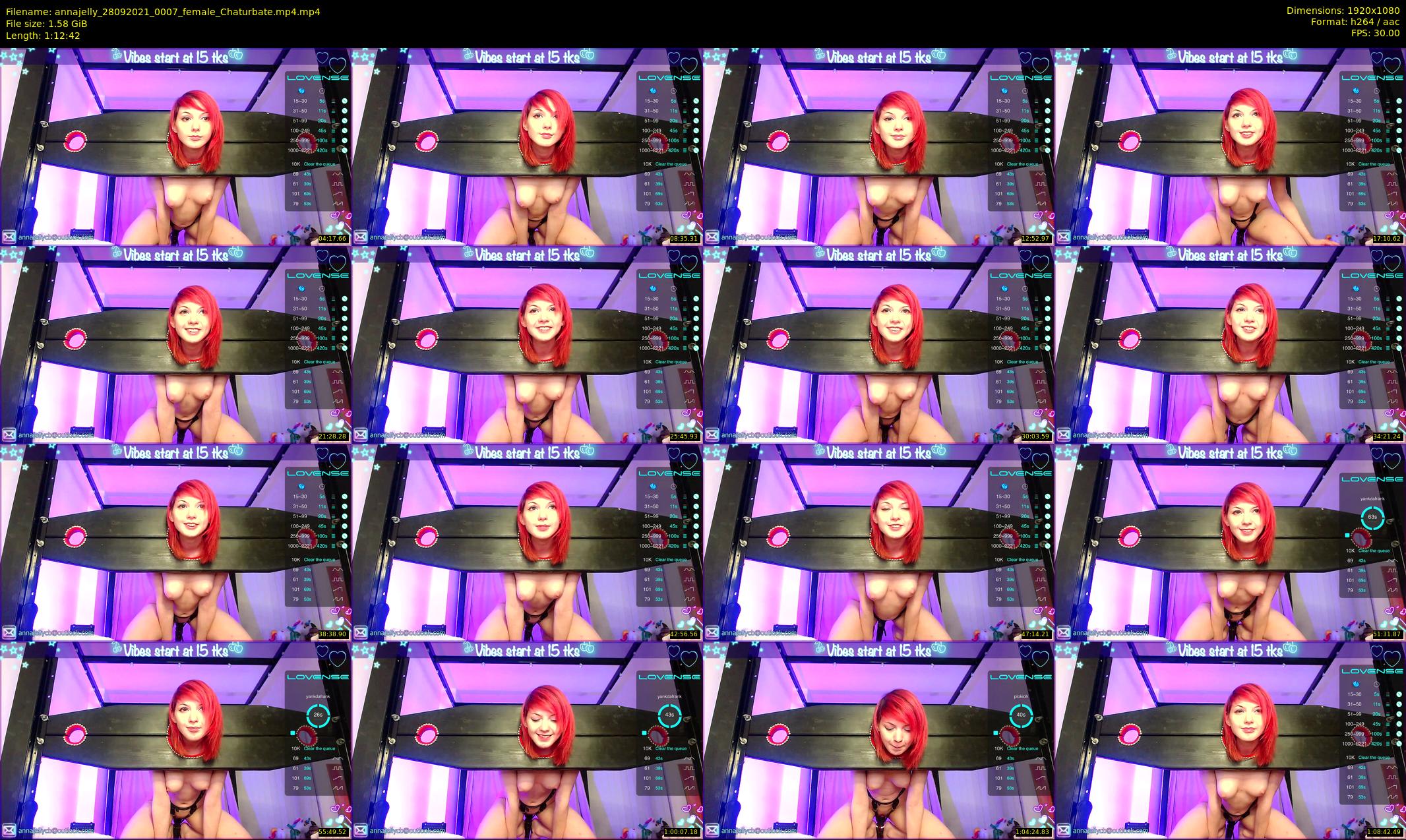 annajelly — 73 minute Chaturbate couple cam show recording, 1080p, Sep 28, 2021