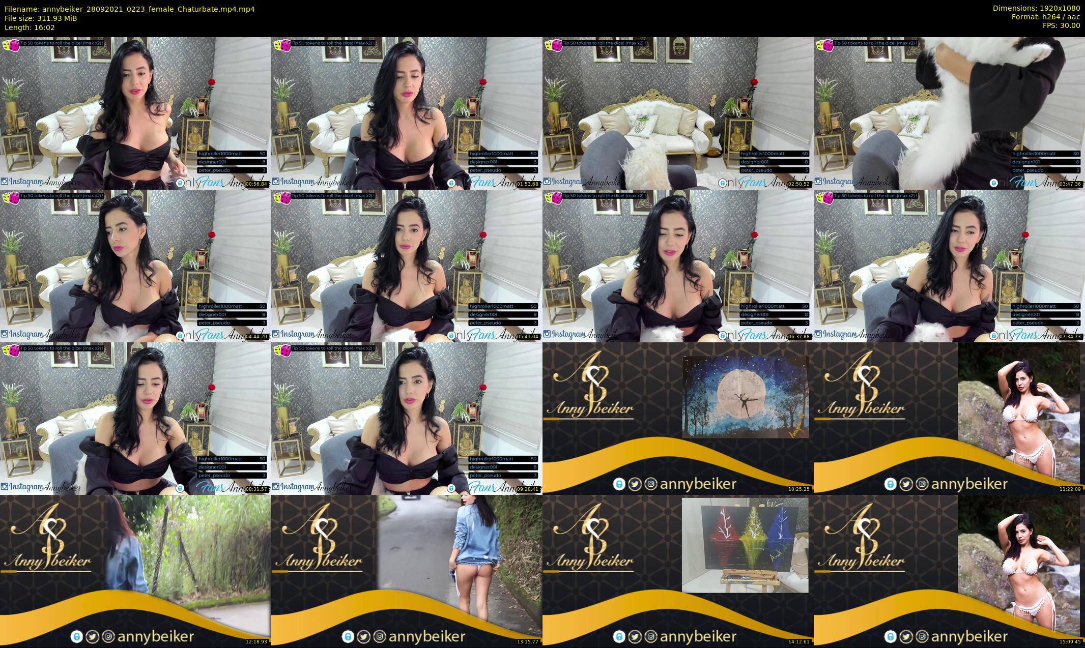 annybeiker — 17 minute Chaturbate female cam show recording, 1080p, Sep 28, 2021