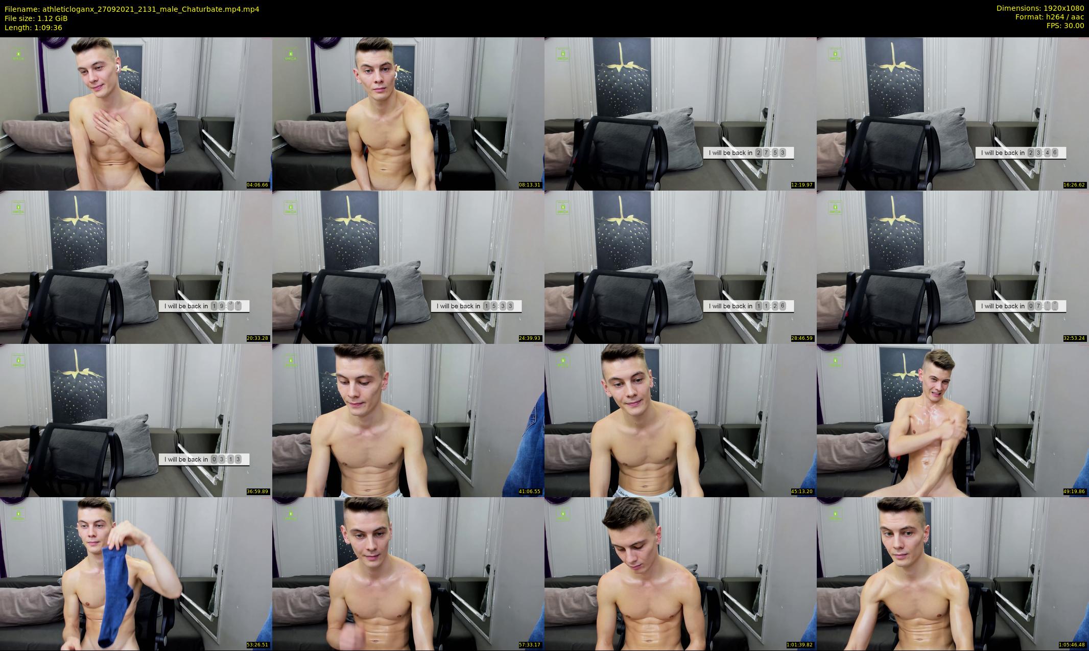 athleticloganx — 70 minute Chaturbate male cam show recording, 1080p, Sep 27, 2021