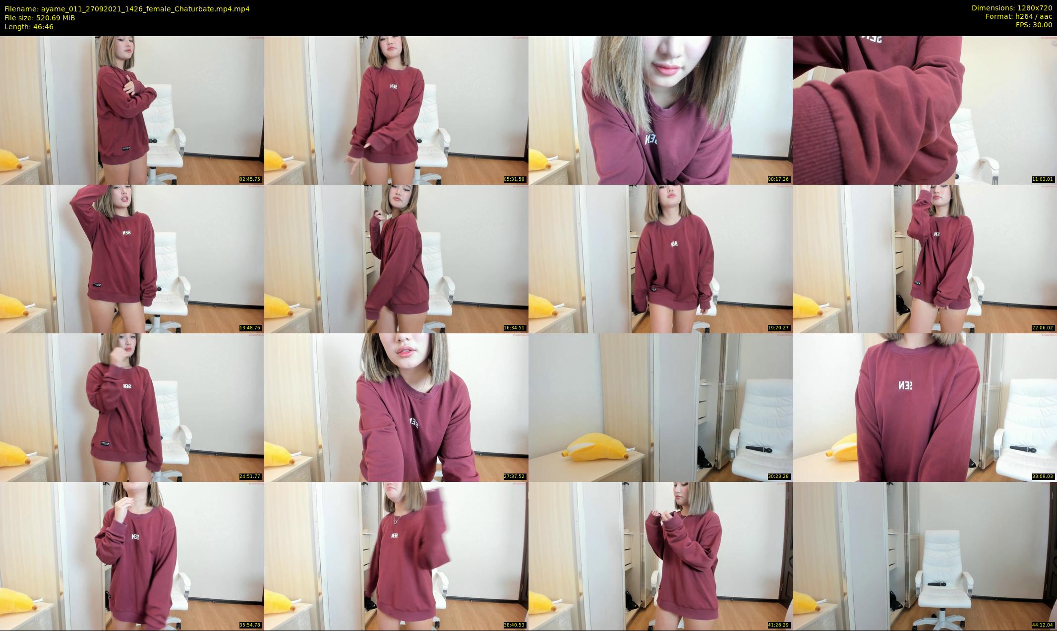 ayame_011 — 47 minute Chaturbate female cam show recording, 720p, Sep 27, 2021