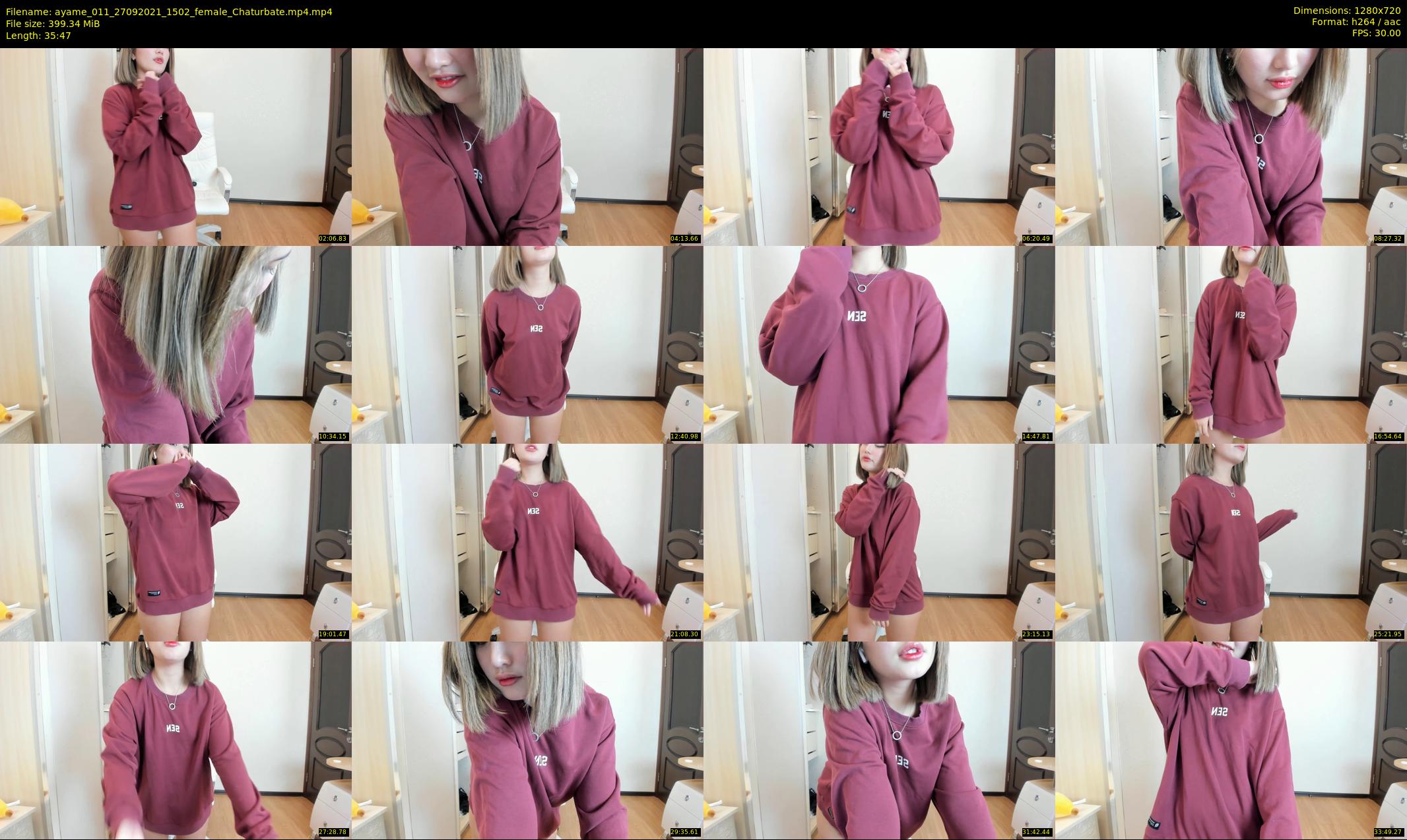 ayame_011 — 36 minute Chaturbate female cam show recording, 720p, Sep 27, 2021