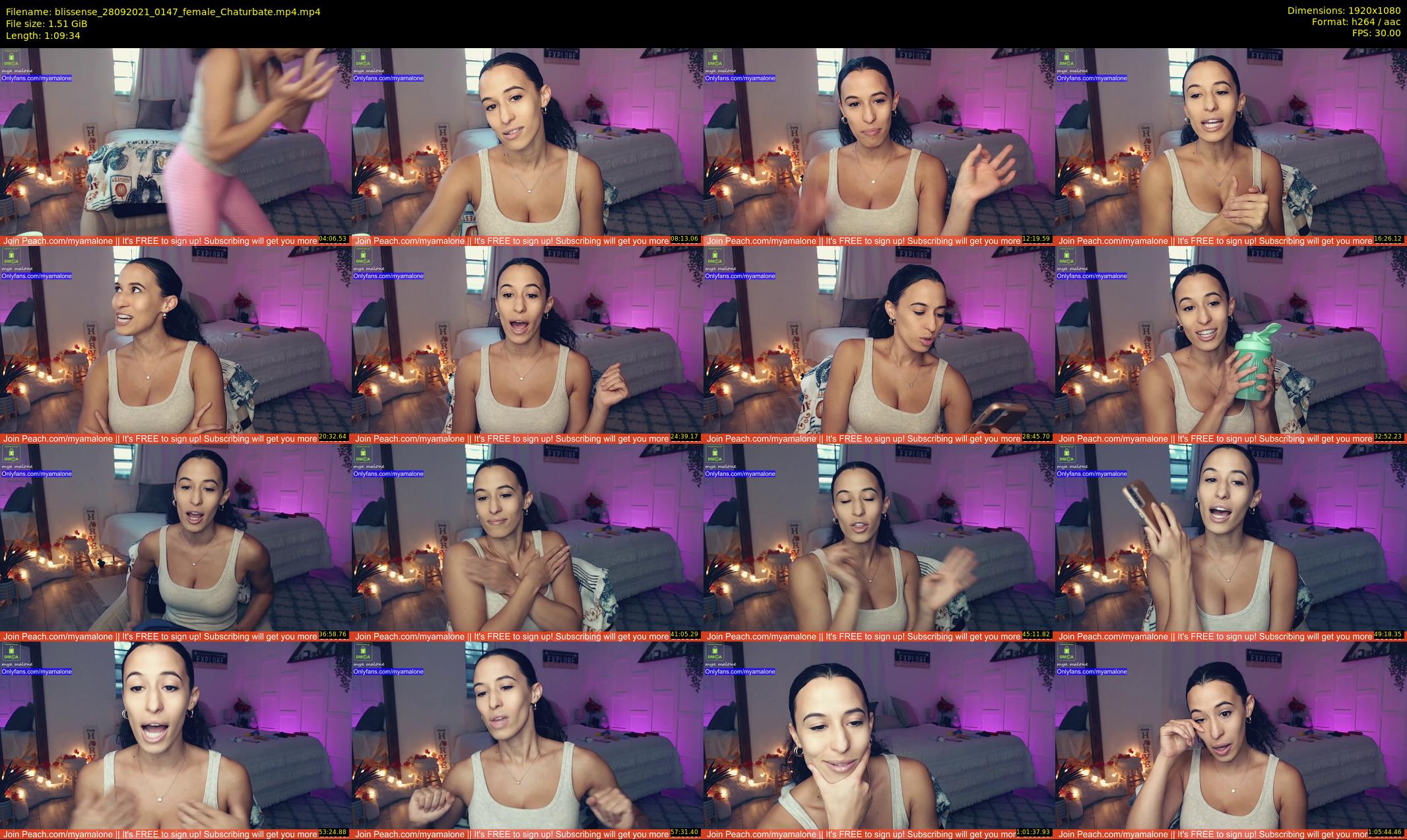 blissense — 70 minute Chaturbate female cam show recording, 1080p, Sep 28, 2021