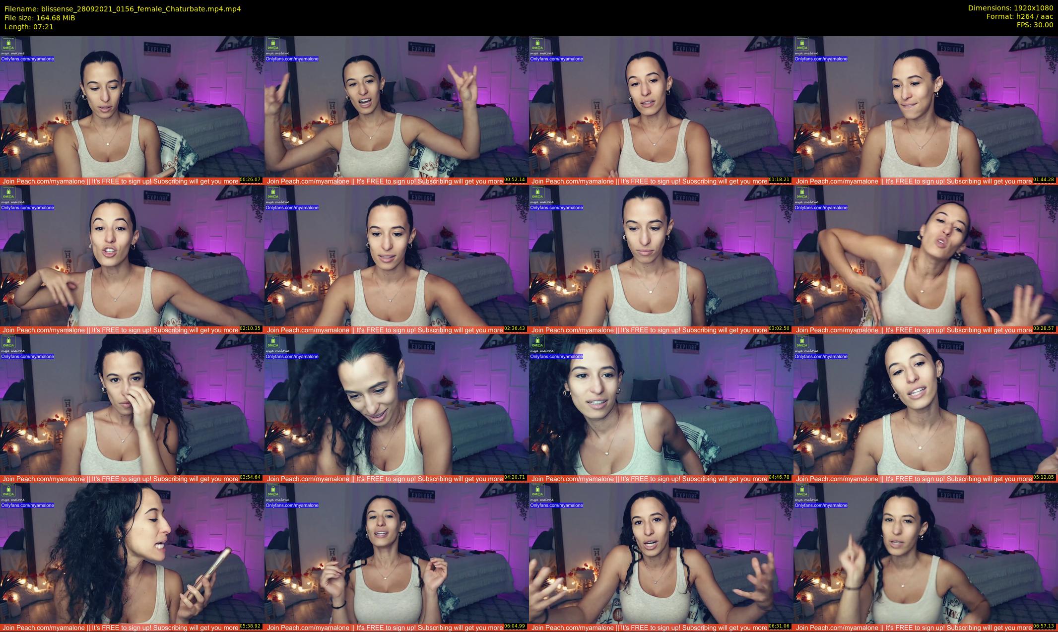 blissense — 8 minute Chaturbate female cam show recording, 1080p, Sep 28, 2021