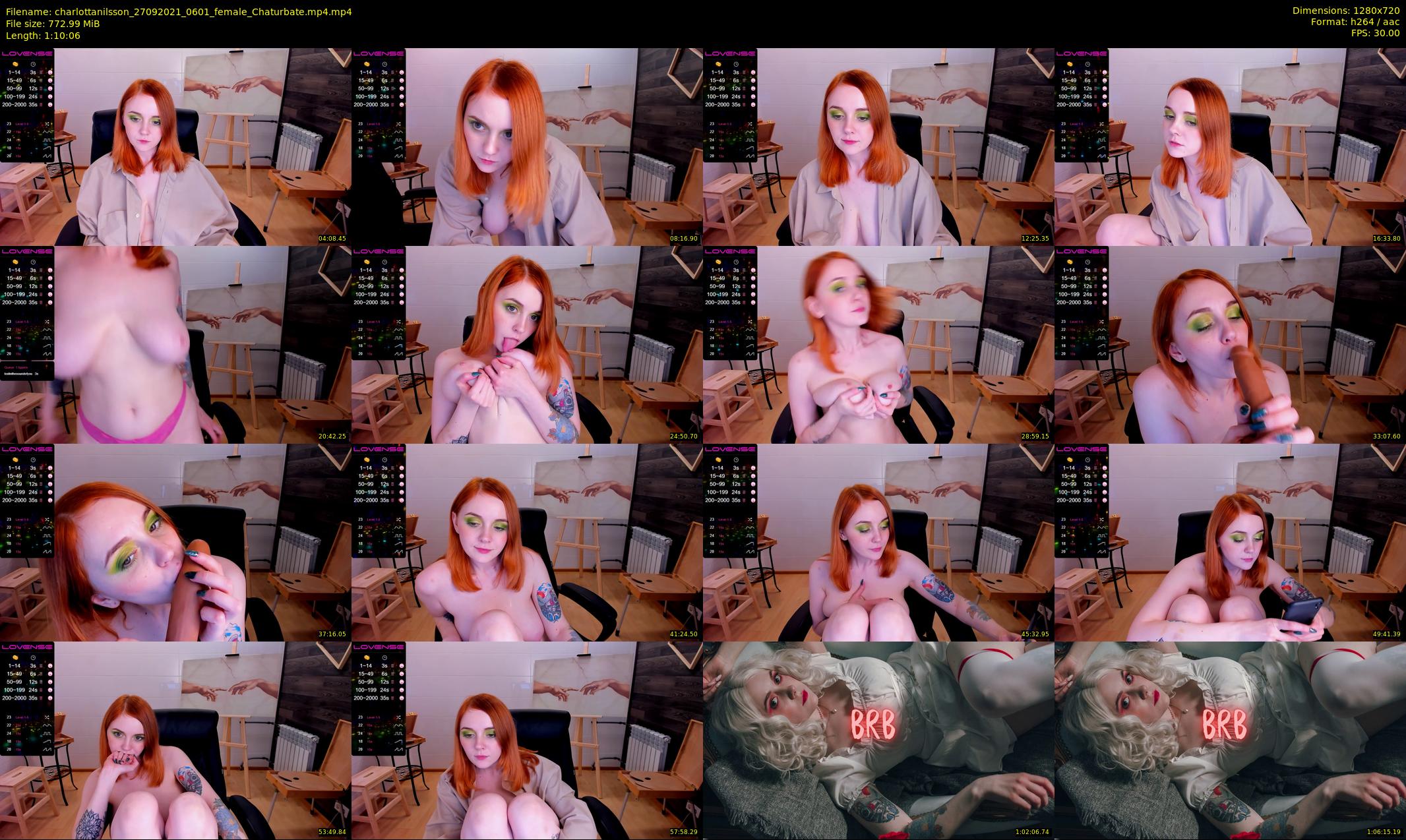 charlottanilsson — 71 minute Chaturbate female cam show recording, 720p, Sep 27, 2021