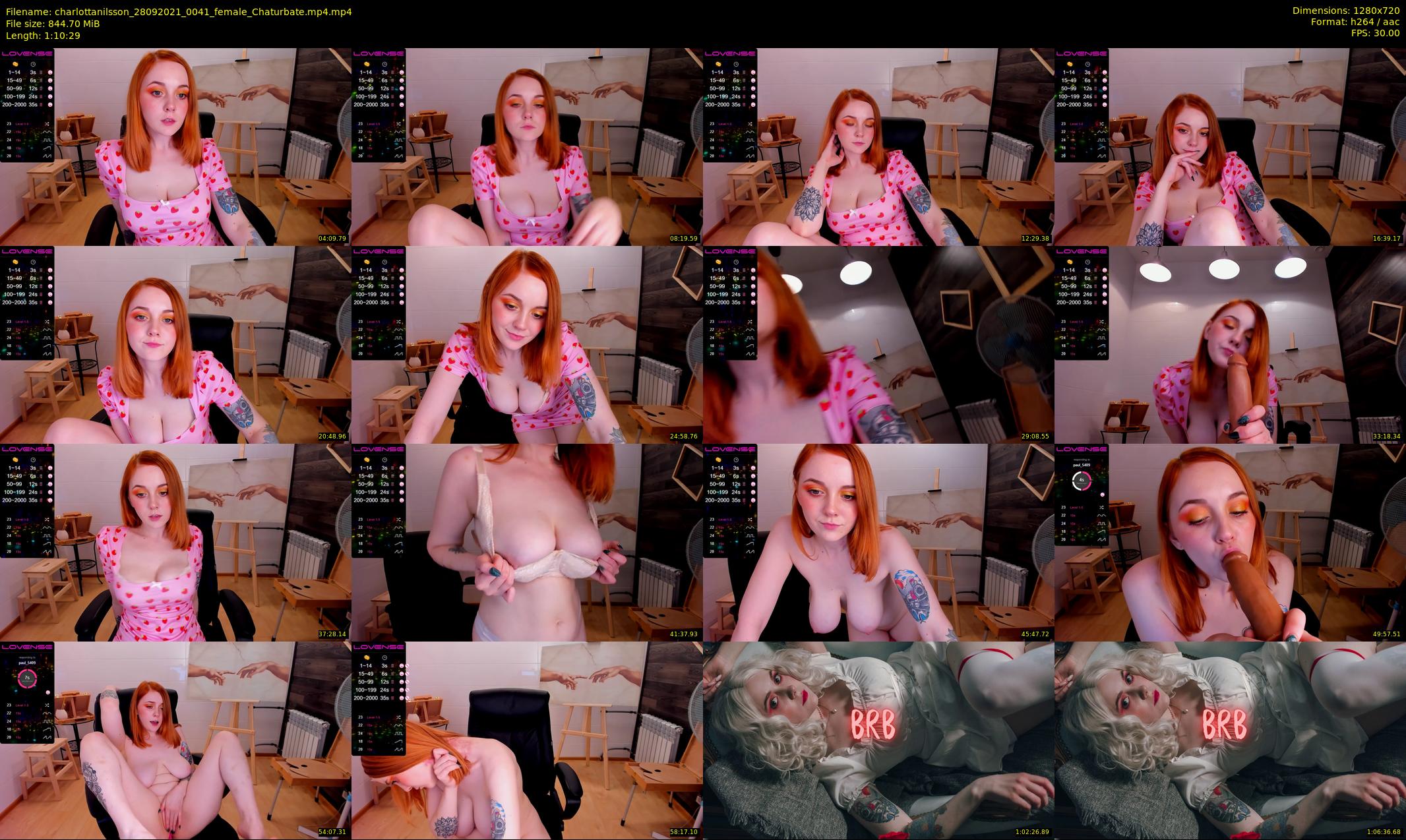 charlottanilsson — 71 minute Chaturbate female cam show recording, 720p, Sep 28, 2021