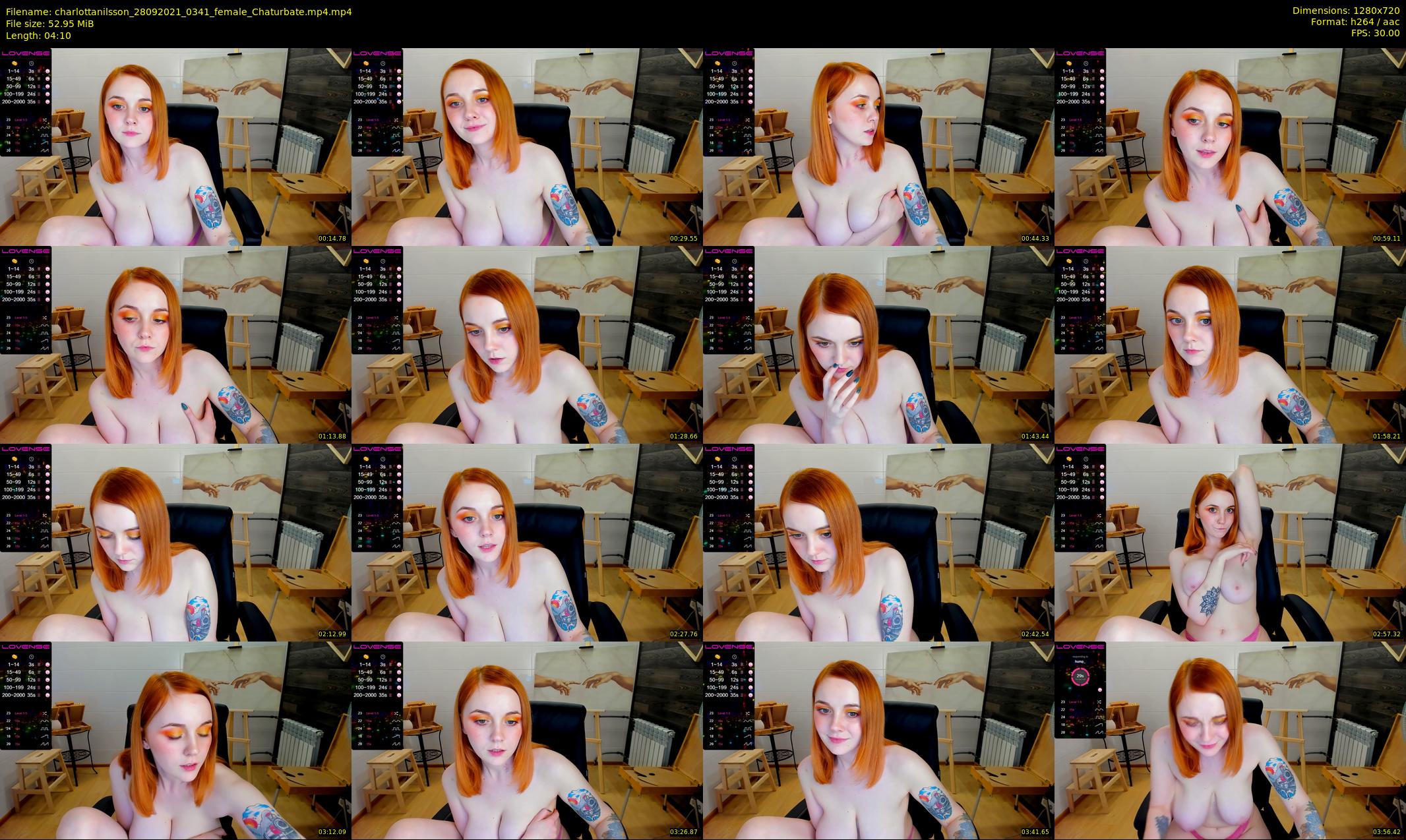 charlottanilsson — 5 minute Chaturbate female cam show recording, 720p, Sep 28, 2021