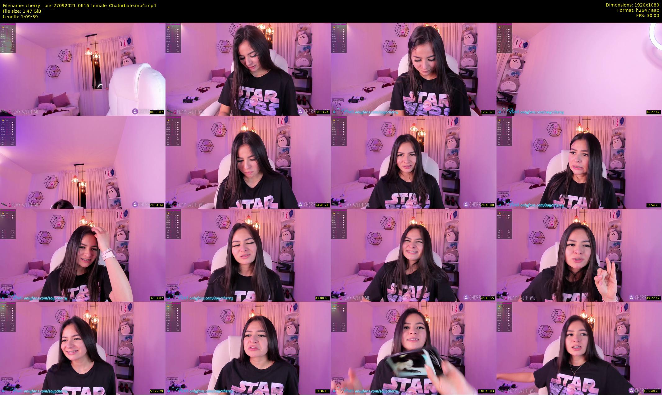 cherry__pie — 70 minute Chaturbate female cam show recording, 1080p, Sep 27, 2021