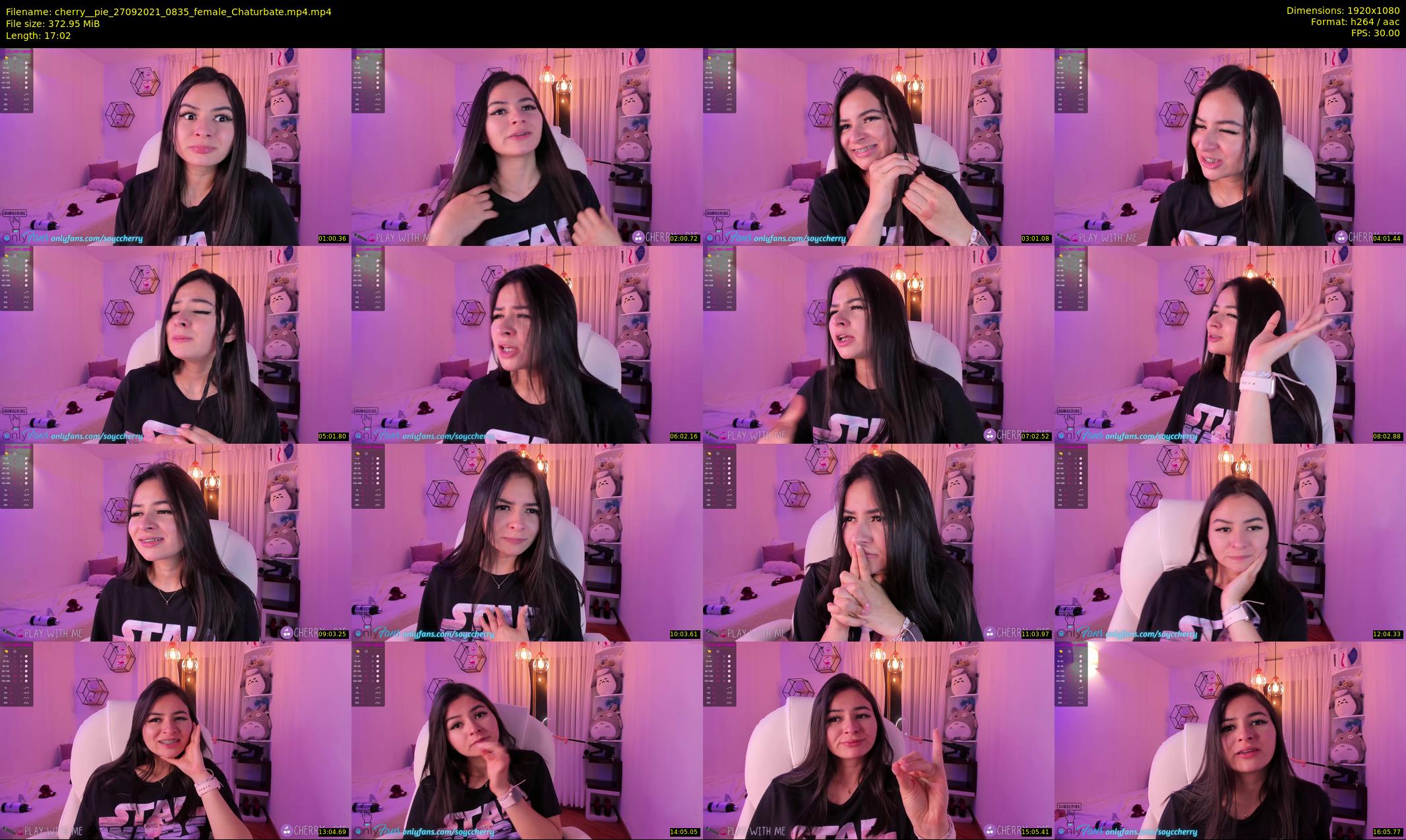 cherry__pie — 18 minute Chaturbate female cam show recording, 1080p, Sep 27, 2021