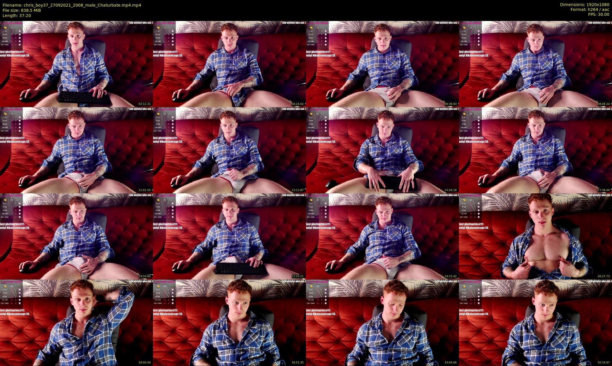 chris_boy37 — 38 minute Chaturbate male cam show recording, 1080p, Sep 27, 2021