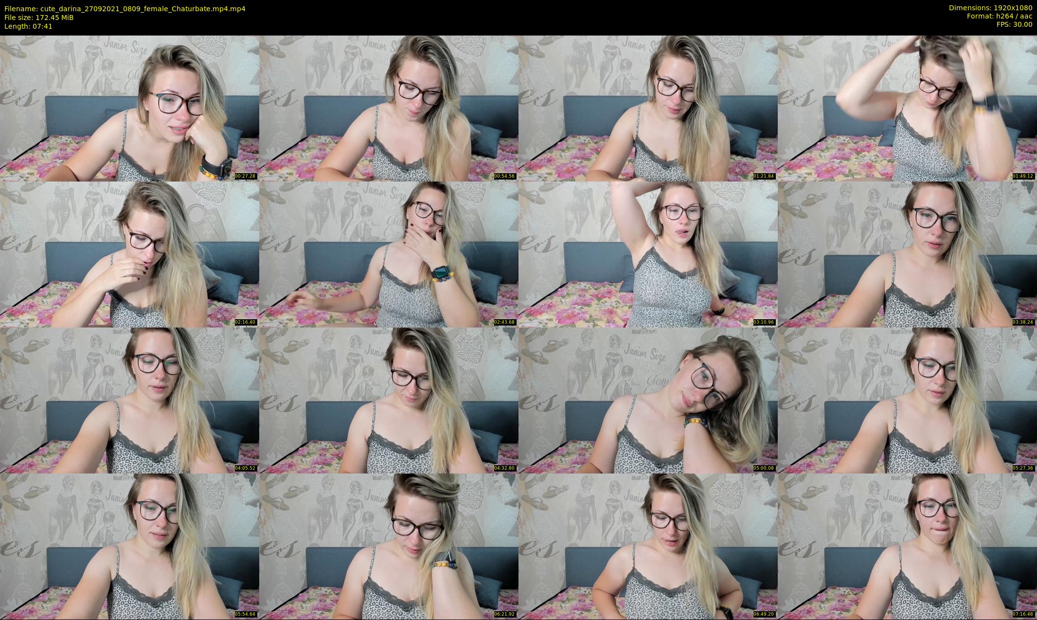 cute_darina — 8 minute Chaturbate female cam show recording, 1080p, Sep 27, 2021