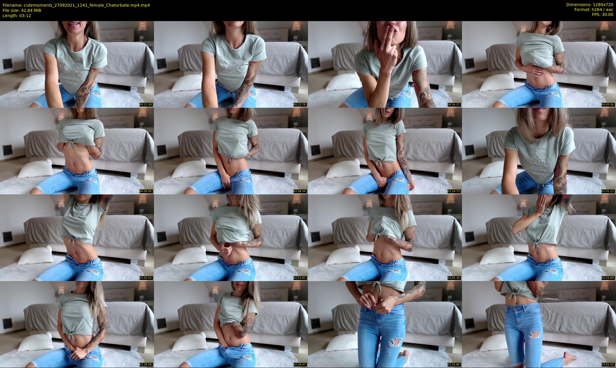 cutemoments — 4 minute Chaturbate female cam show recording, 720p, Sep 27, 2021