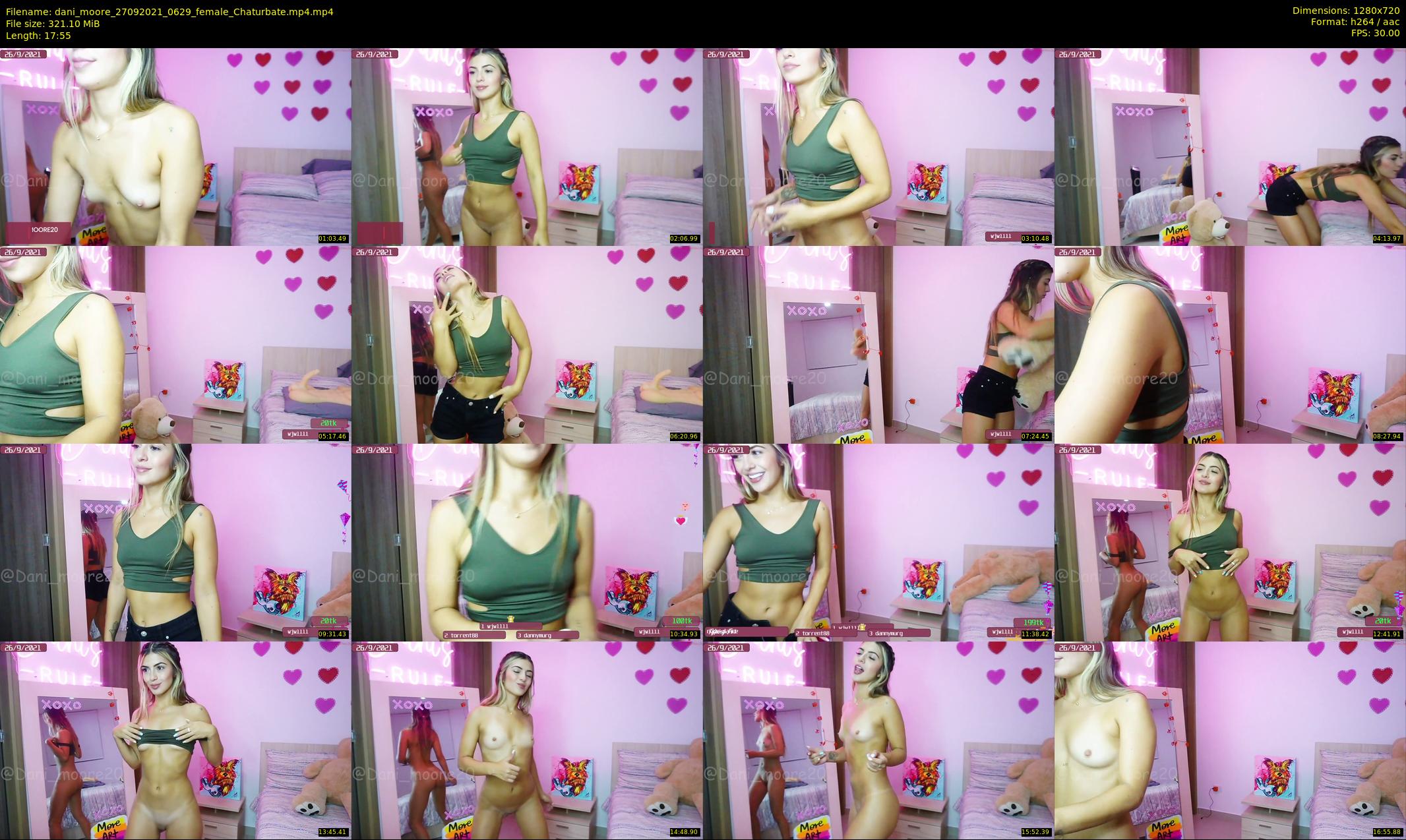 dani_moore — 18 minute Chaturbate female cam show recording, 720p, Sep 27, 2021
