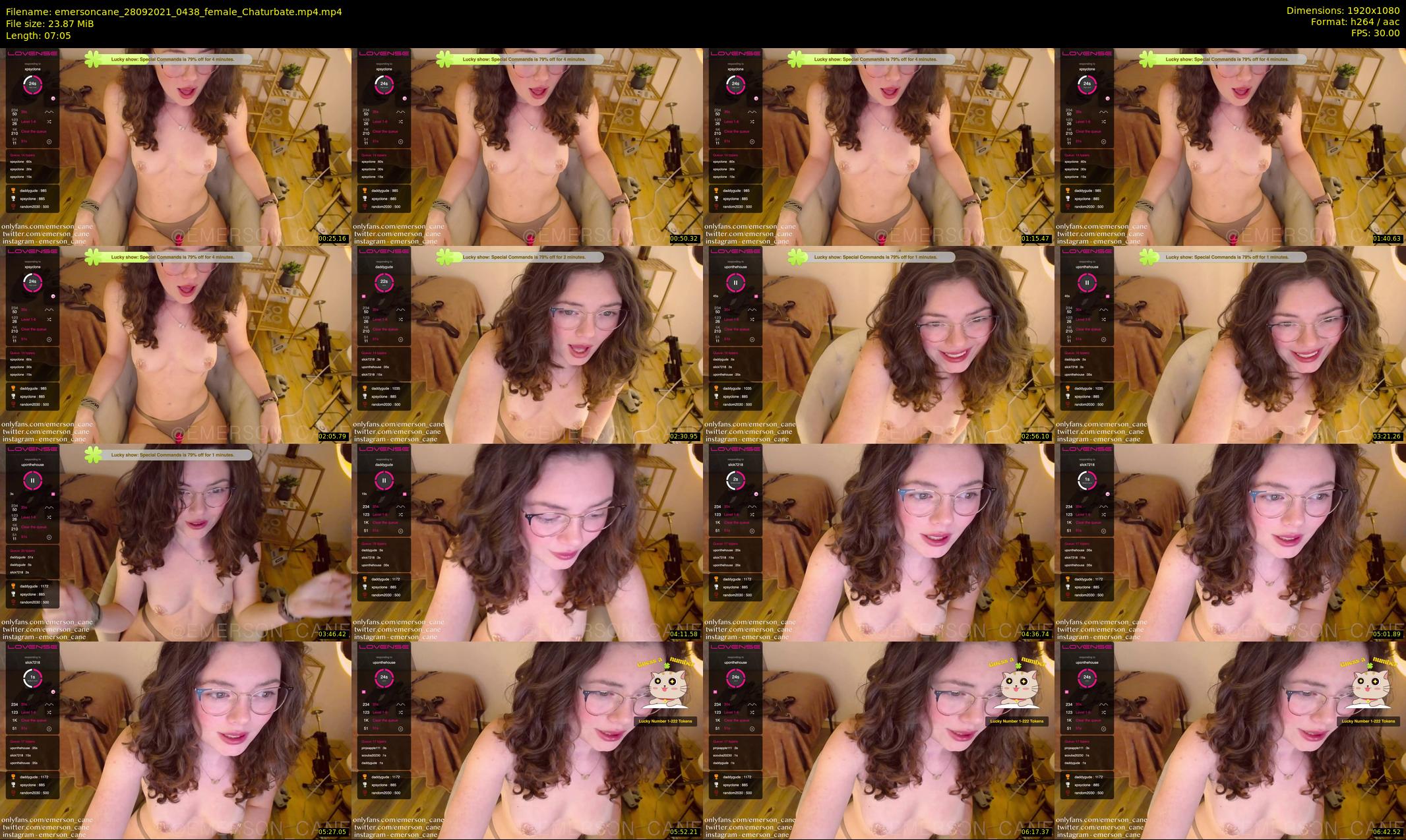 emersoncane — 8 minute Chaturbate female cam show recording, 1080p, Sep 28, 2021