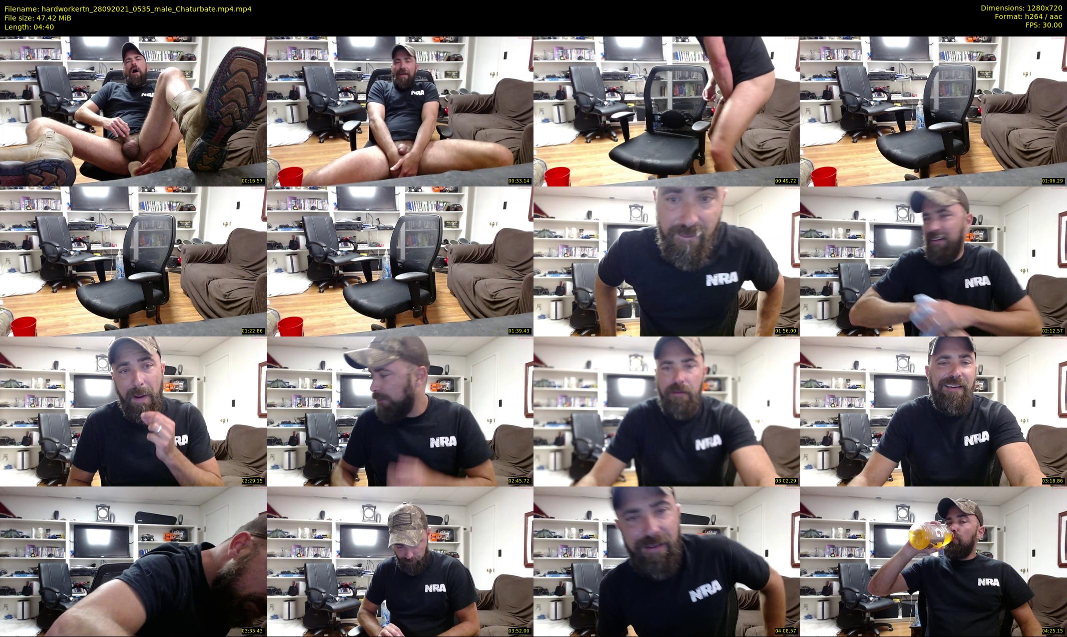 hardworkertn — 5 minute Chaturbate male cam show recording, 720p, Sep 28, 2021