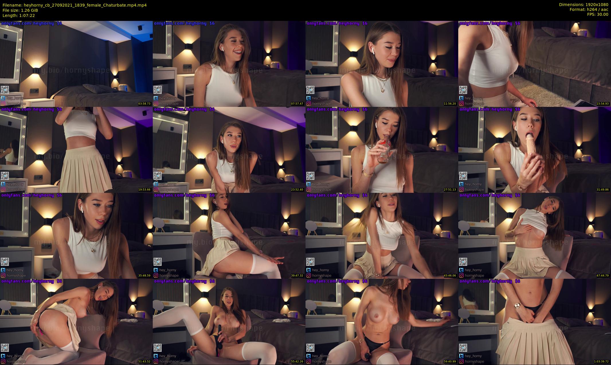 heyhorny_cb — 68 minute Chaturbate couple cam show recording, 1080p, Sep 27, 2021