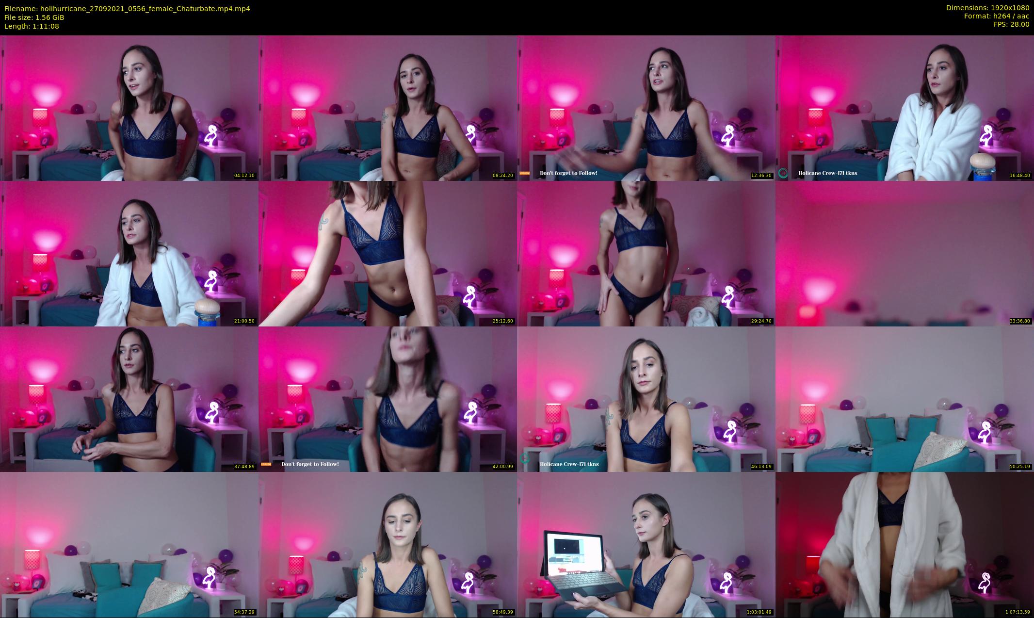 holihurricane — 72 minute Chaturbate female cam show recording, 1080p, Sep 27, 2021