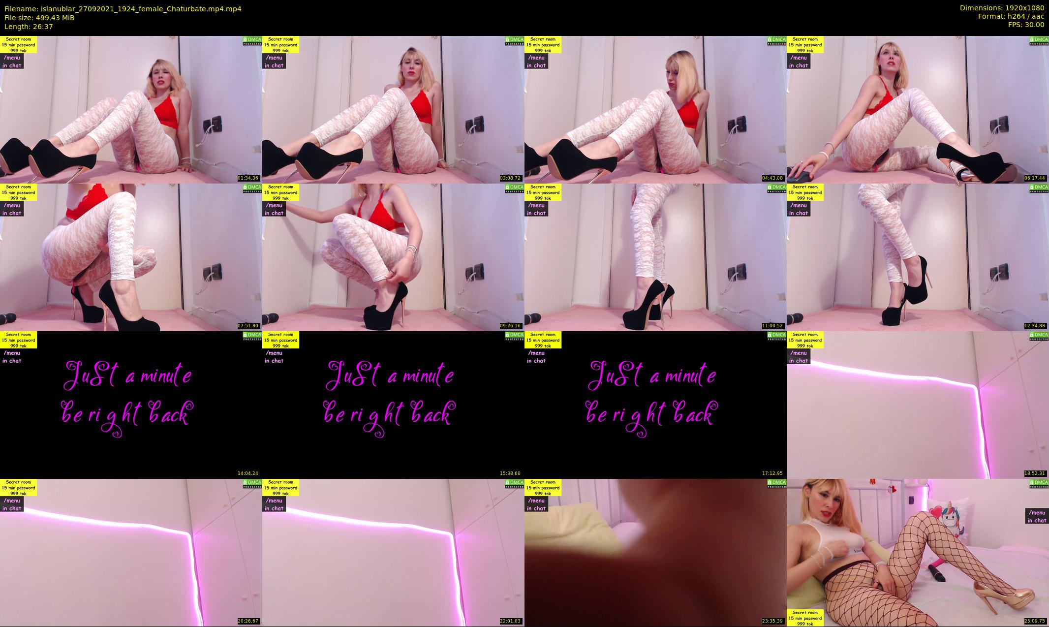 islanublar — 27 minute Chaturbate female cam show recording, 1080p, Sep 27, 2021