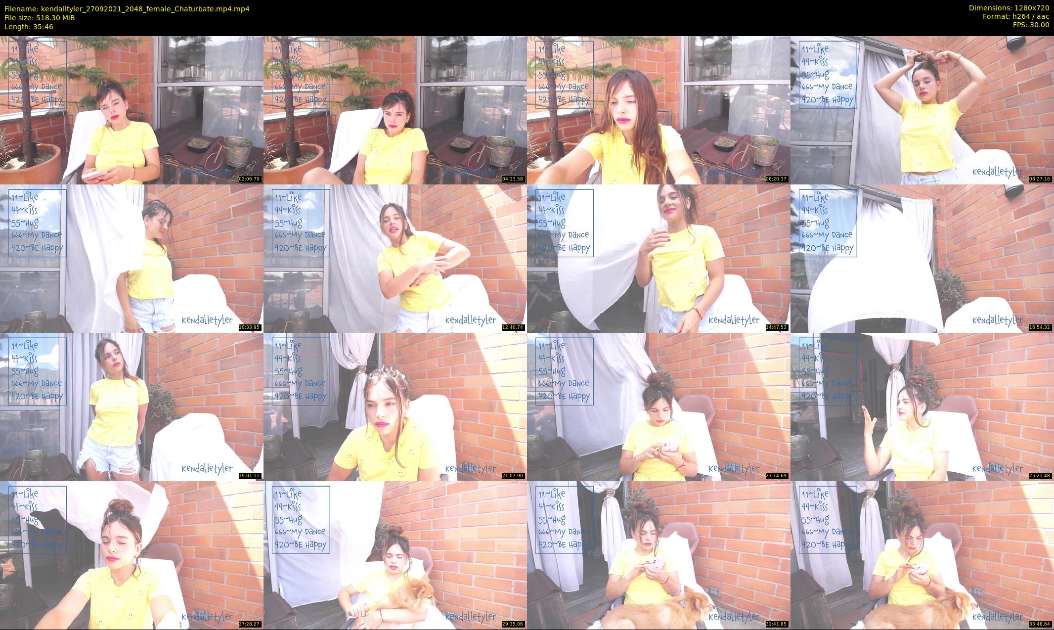 kendalltyler — 36 minute Chaturbate female cam show recording, 720p, Sep 27, 2021