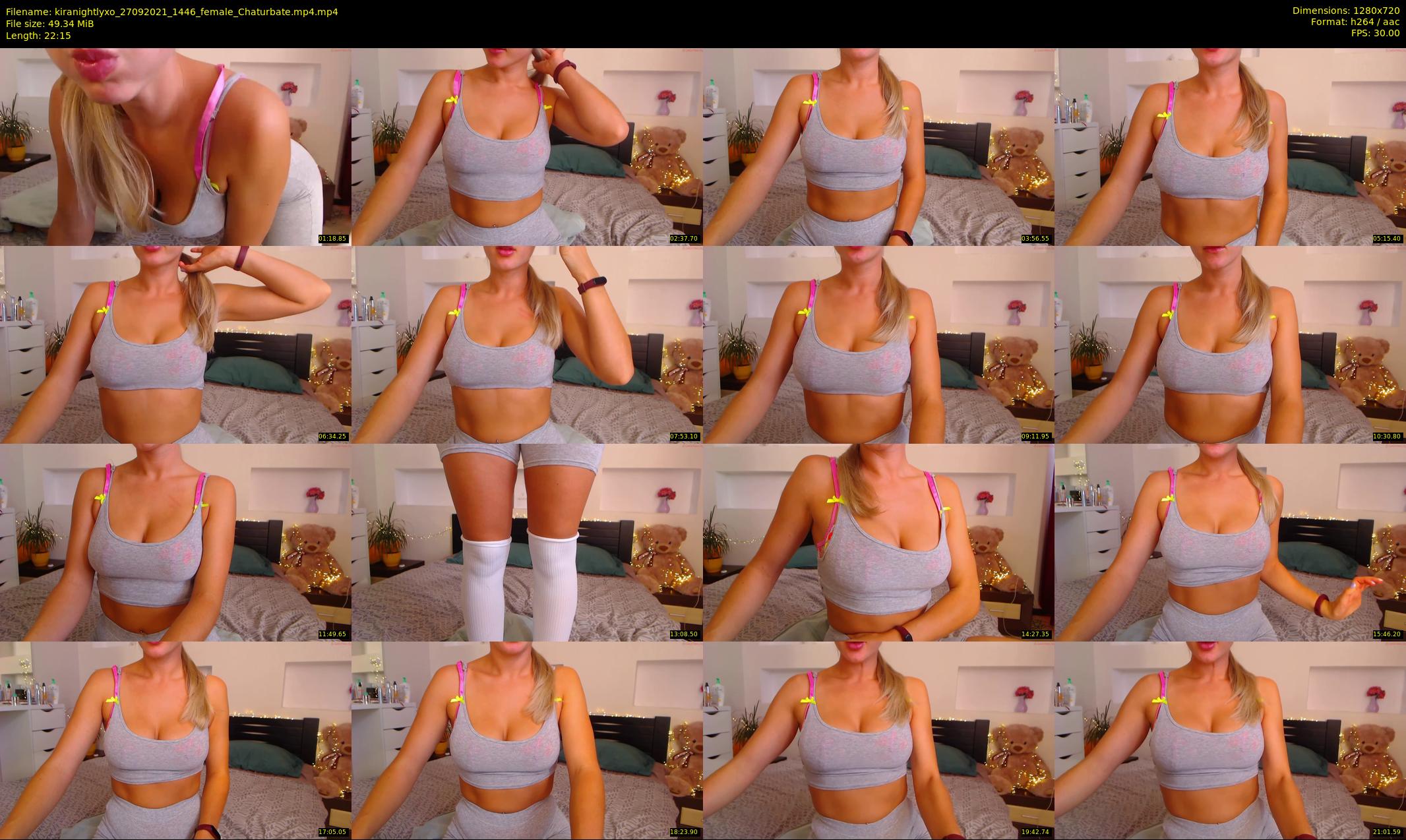 kiranightlyxo — 23 minute Chaturbate female cam show recording, 720p, Sep 27, 2021