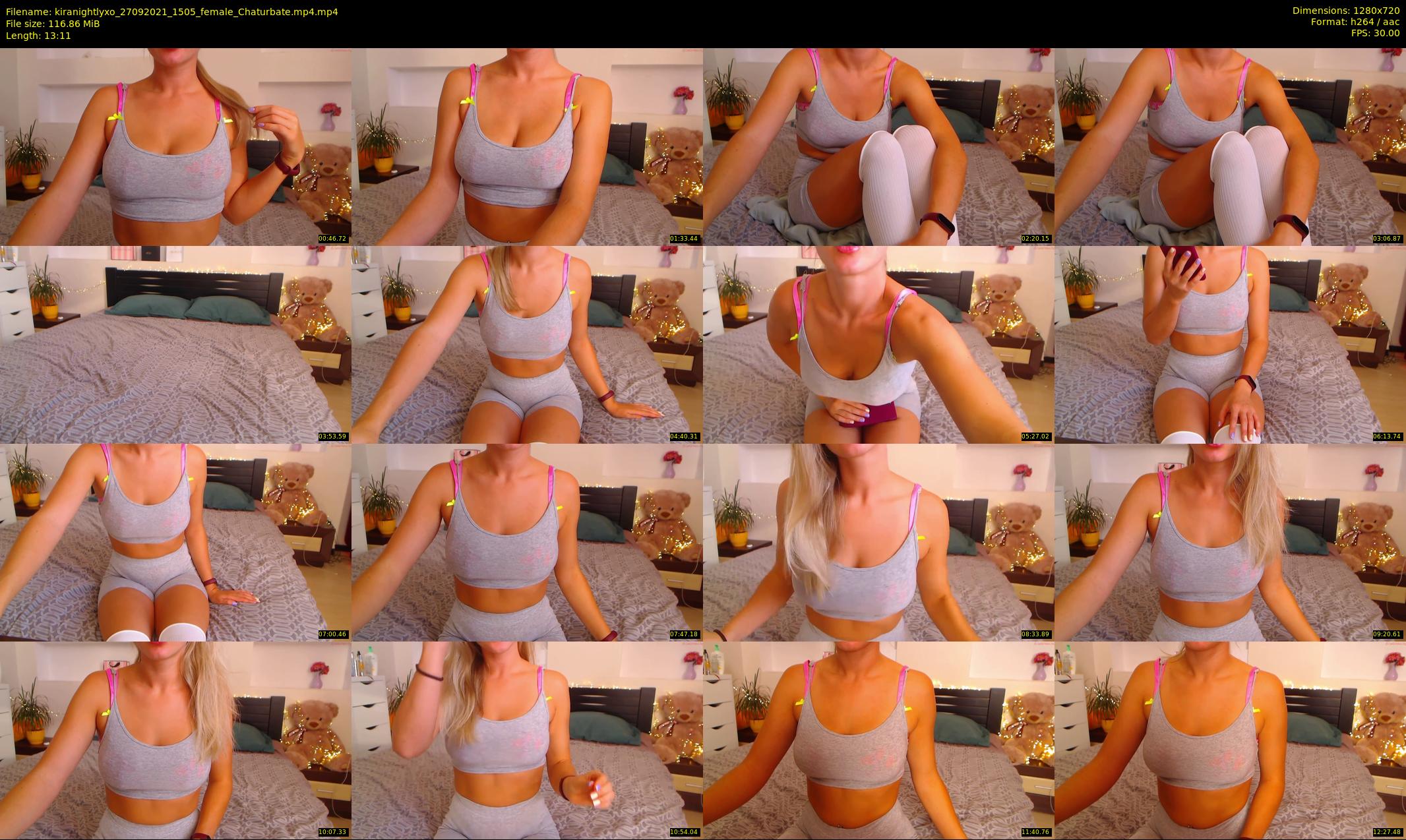kiranightlyxo — 14 minute Chaturbate female cam show recording, 720p, Sep 27, 2021