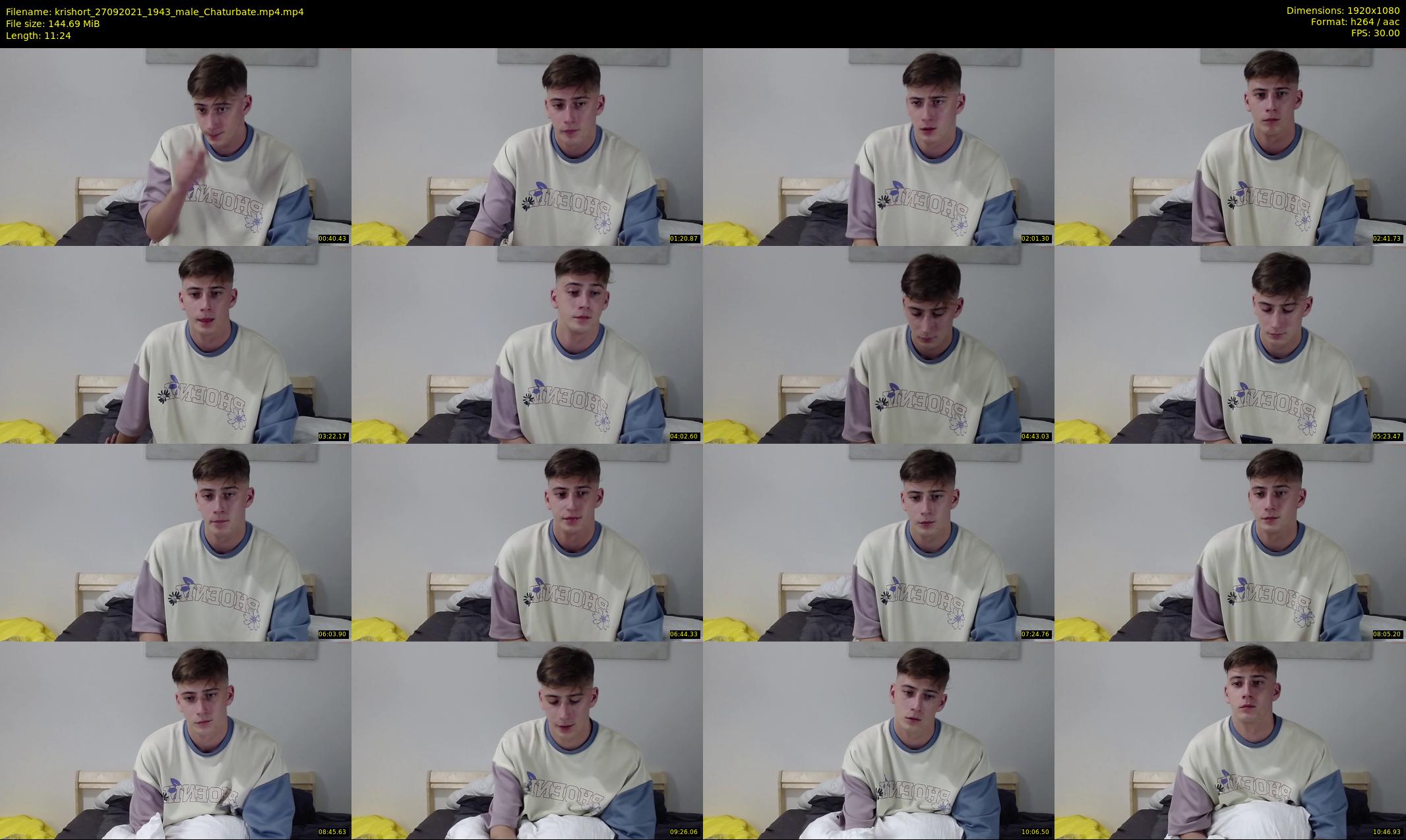 krishort — 12 minute Chaturbate male cam show recording, 1080p, Sep 27, 2021