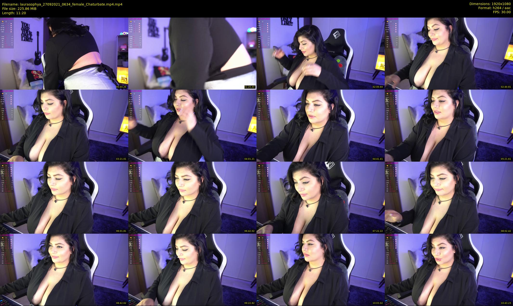 laurasophya — 12 minute Chaturbate female cam show recording, 1080p, Sep 27, 2021