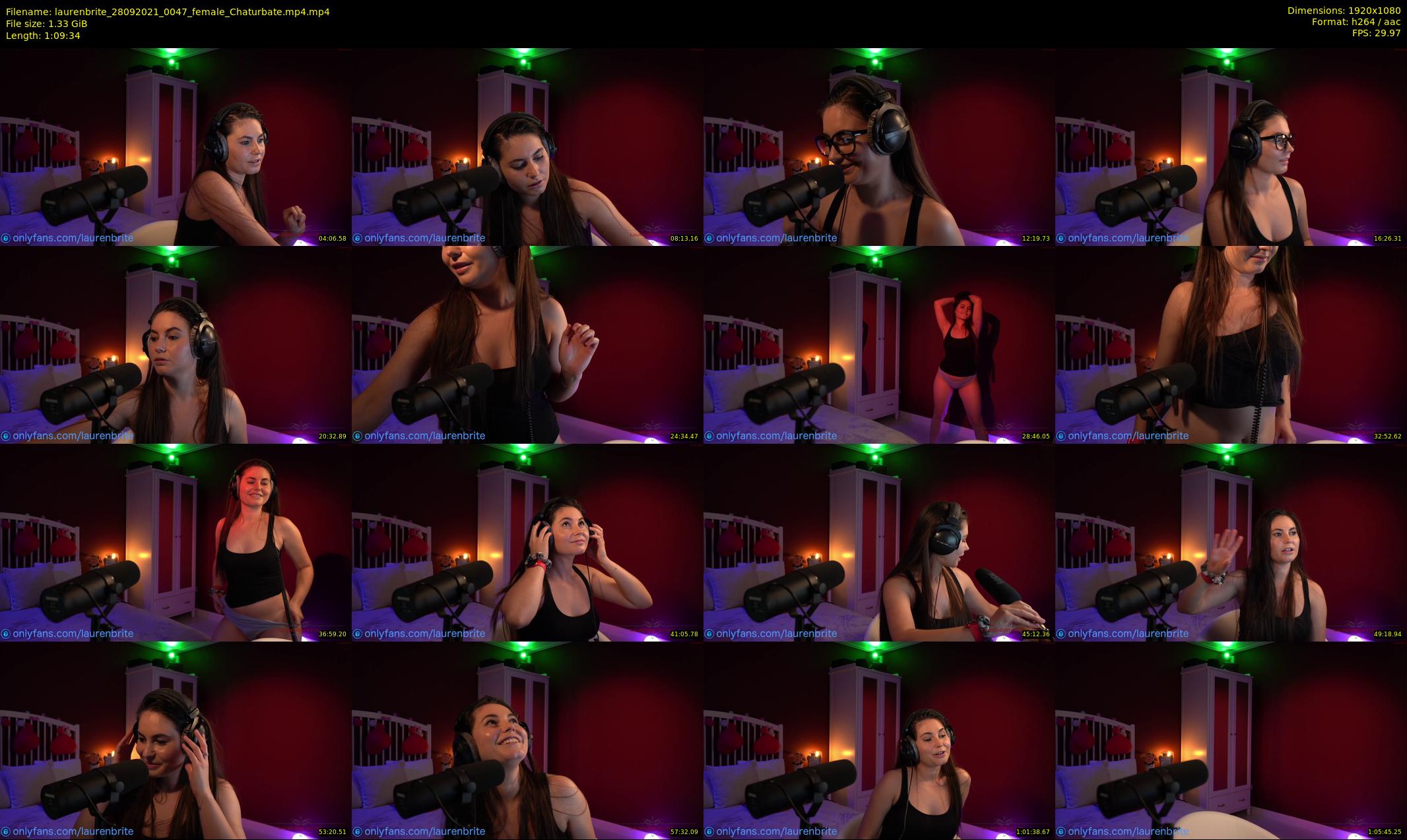 laurenbrite — 70 minute Chaturbate female cam show recording, 1080p, Sep 28, 2021