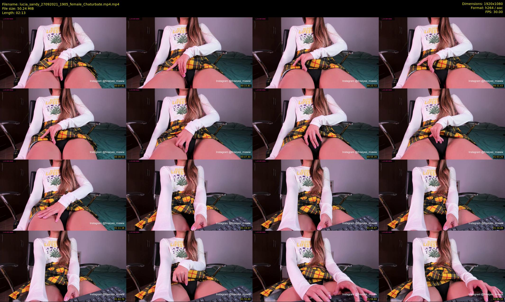 lucia_sandy — 3 minute Chaturbate female cam show recording, 1080p, Sep 27, 2021