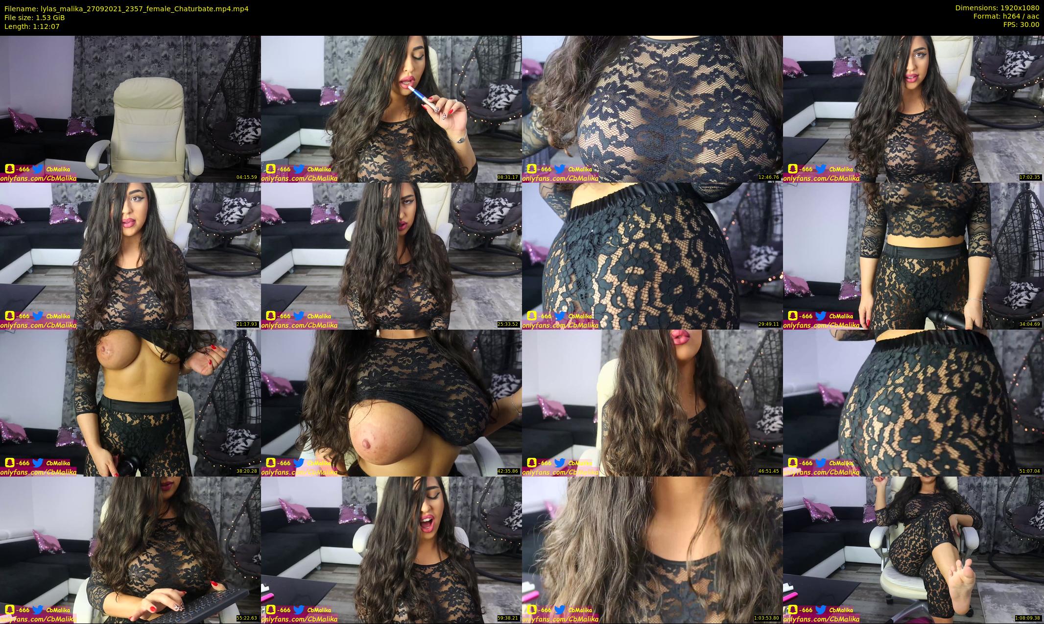 lylas_malika — 73 minute Chaturbate female cam show recording, 1080p, Sep 27, 2021