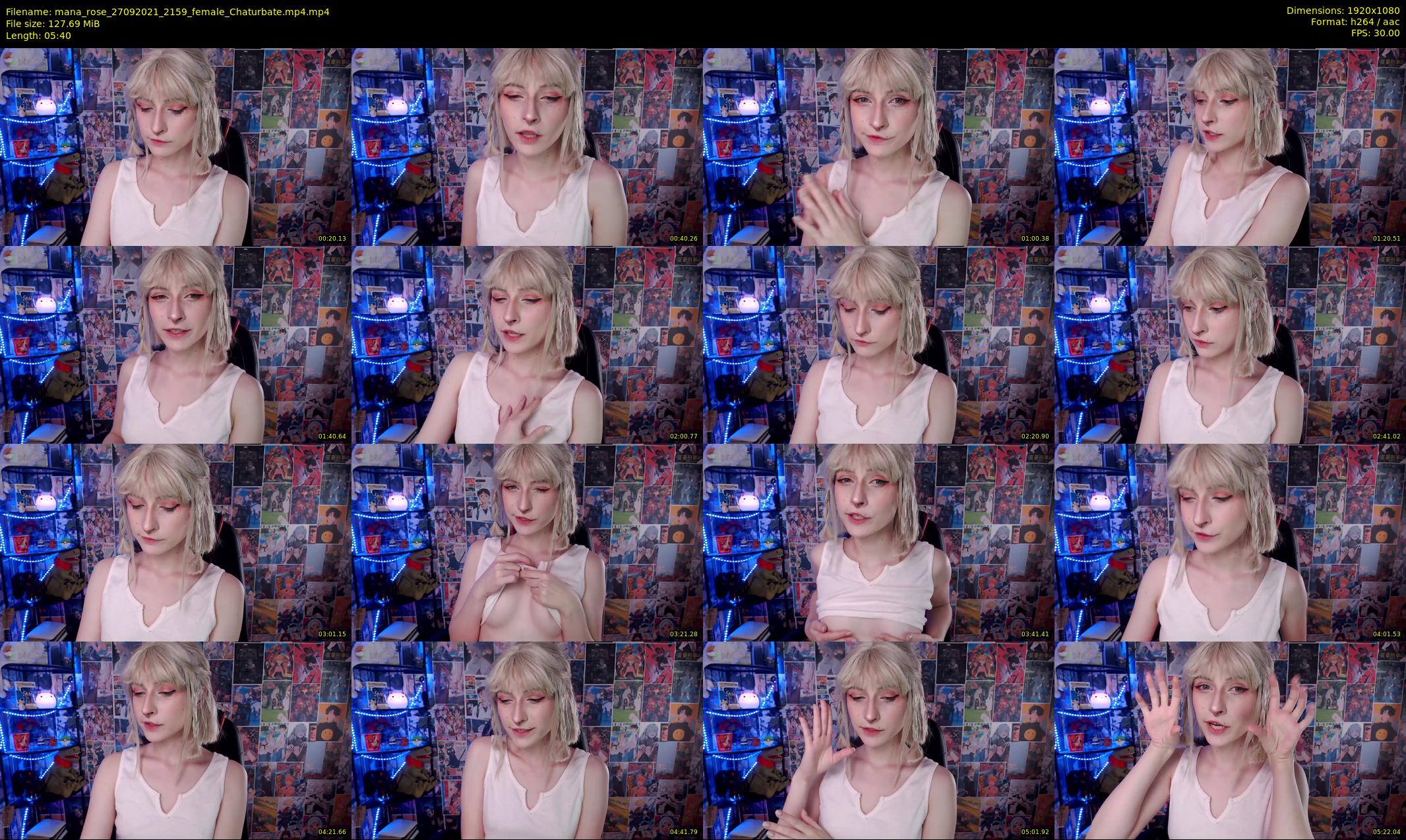mana_rose — 6 minute Chaturbate female cam show recording, 1080p, Sep 27, 2021