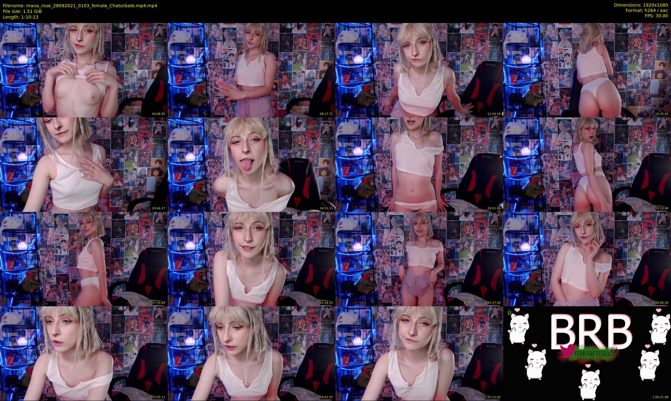 mana_rose — 71 minute Chaturbate female cam show recording, 1080p, Sep 28, 2021