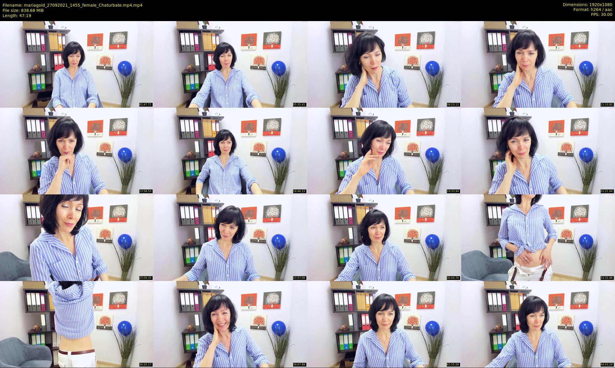 mariagold — 48 minute Chaturbate female cam show recording, 1080p, Sep 27, 2021