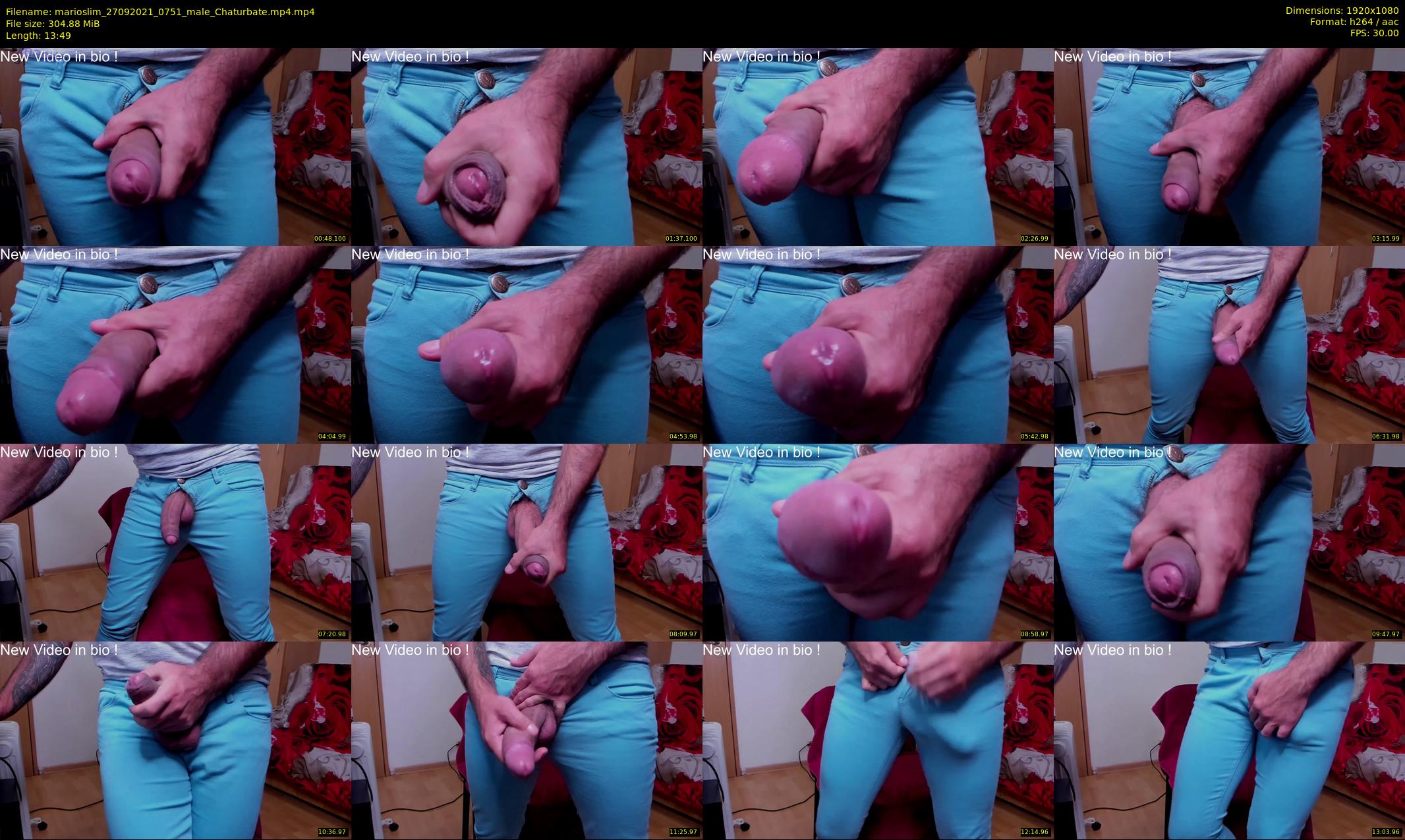 marioslim — 14 minute Chaturbate male cam show recording, 1080p, Sep 27, 2021