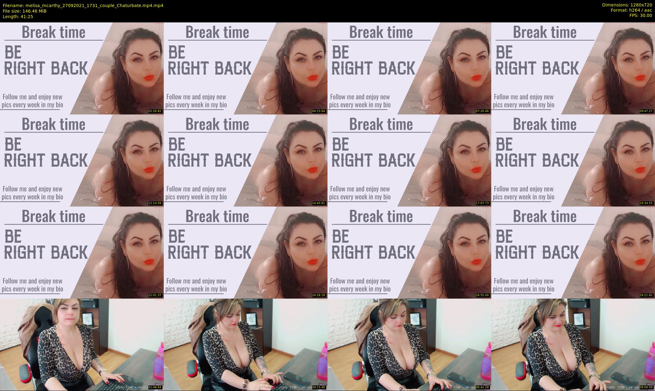 melisa_mcarthy — 42 minute Chaturbate couple cam show recording, 720p, Sep 27, 2021