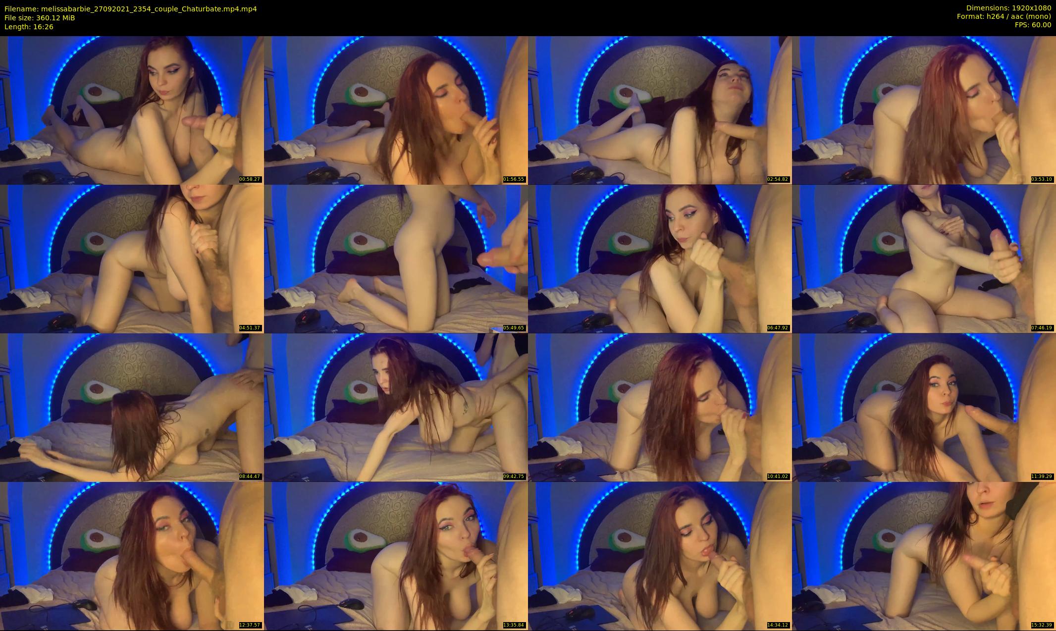 melissabarbie — 17 minute Chaturbate couple cam show recording, 1080p, Sep 27, 2021